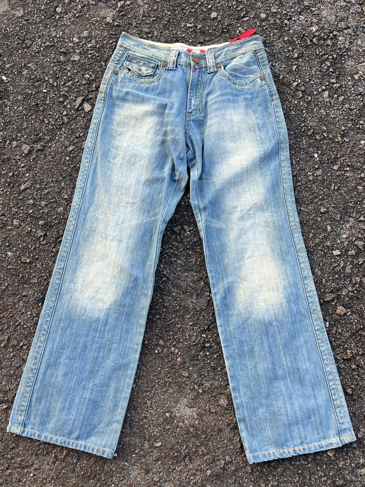 Japanese Brand Take Two Distressed Denim Size US 32 / EU 48 - 1 Thumbnail