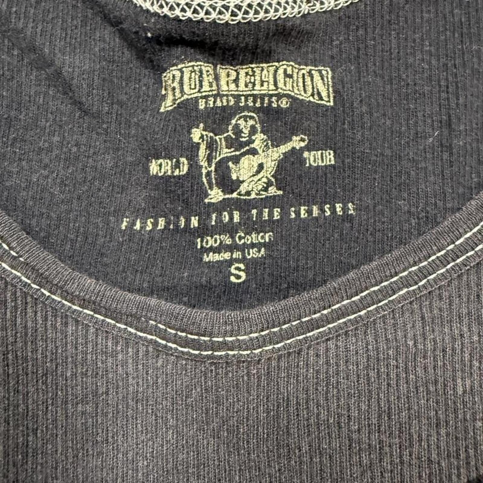 True Religion y2k 90s True Religion black tank top Size S / US 4 / IT 40 - 3 Thumbnail