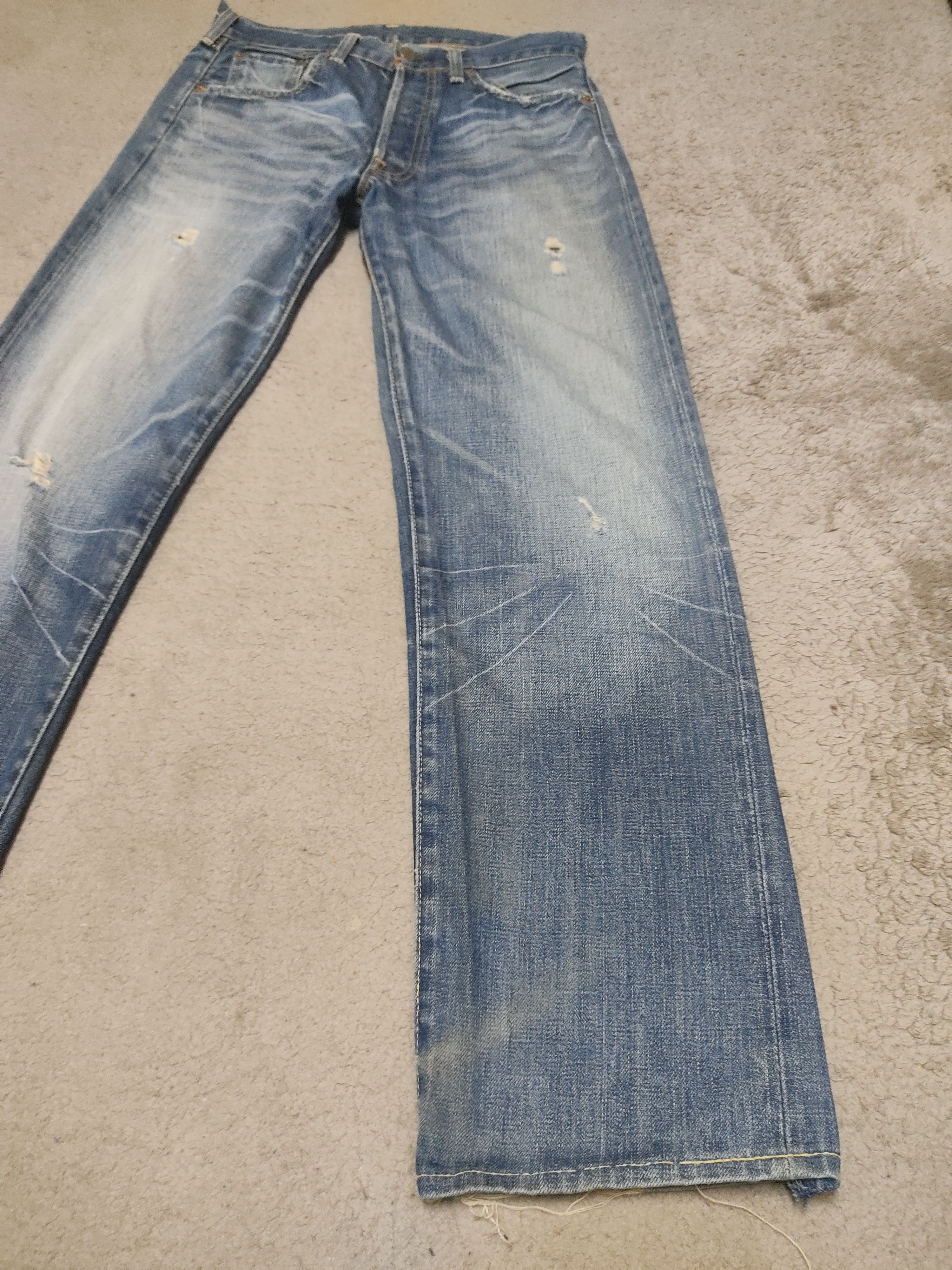 Levi's Vintage Clothing Vintage Levis 501 Big E jeans distressed Size US 30 / EU 46 - 12 Thumbnail
