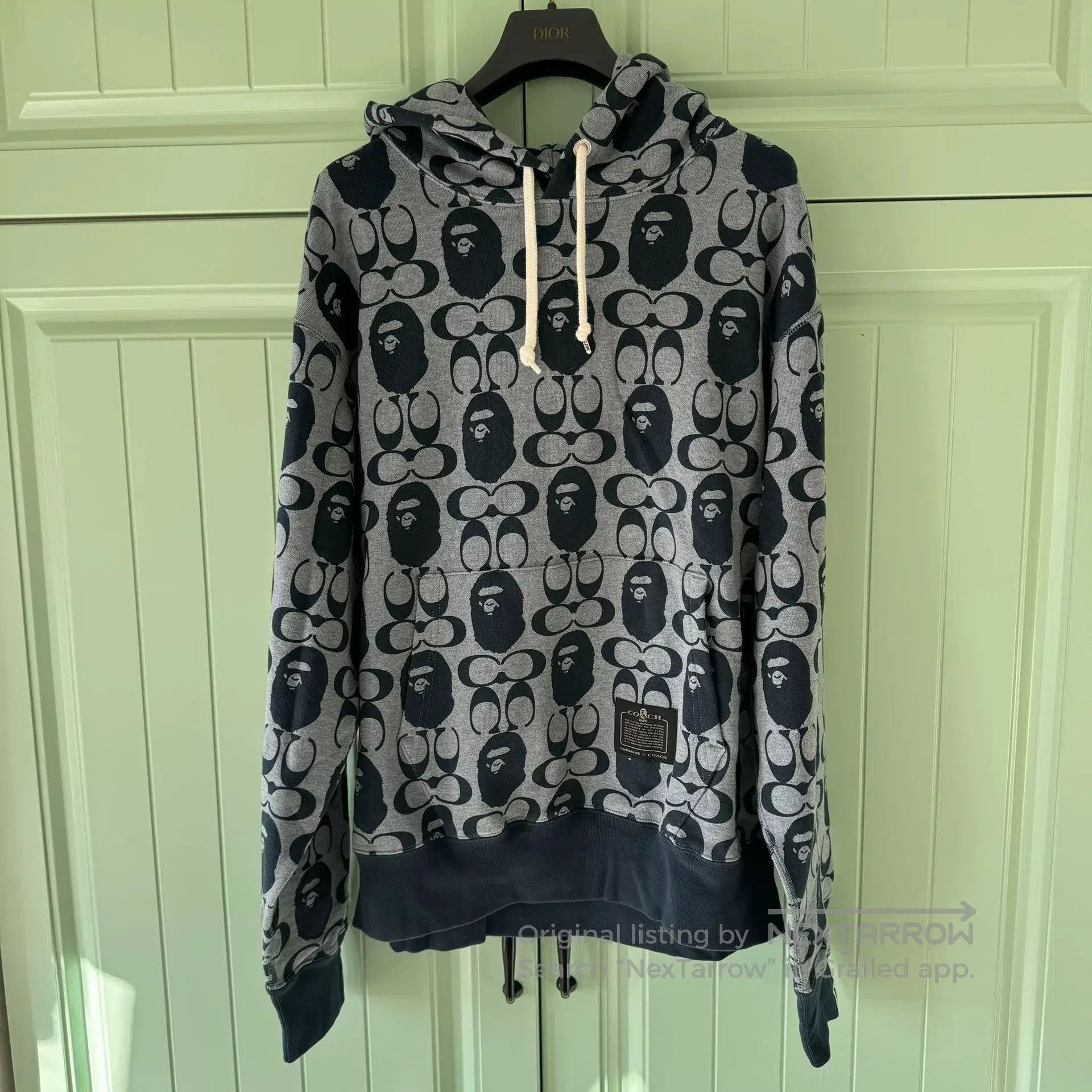 Japanese Brand COACH X BAPE All-Over Logo Hoodie Men. Size US M / EU 48-50 / 2 - 1 Thumbnail