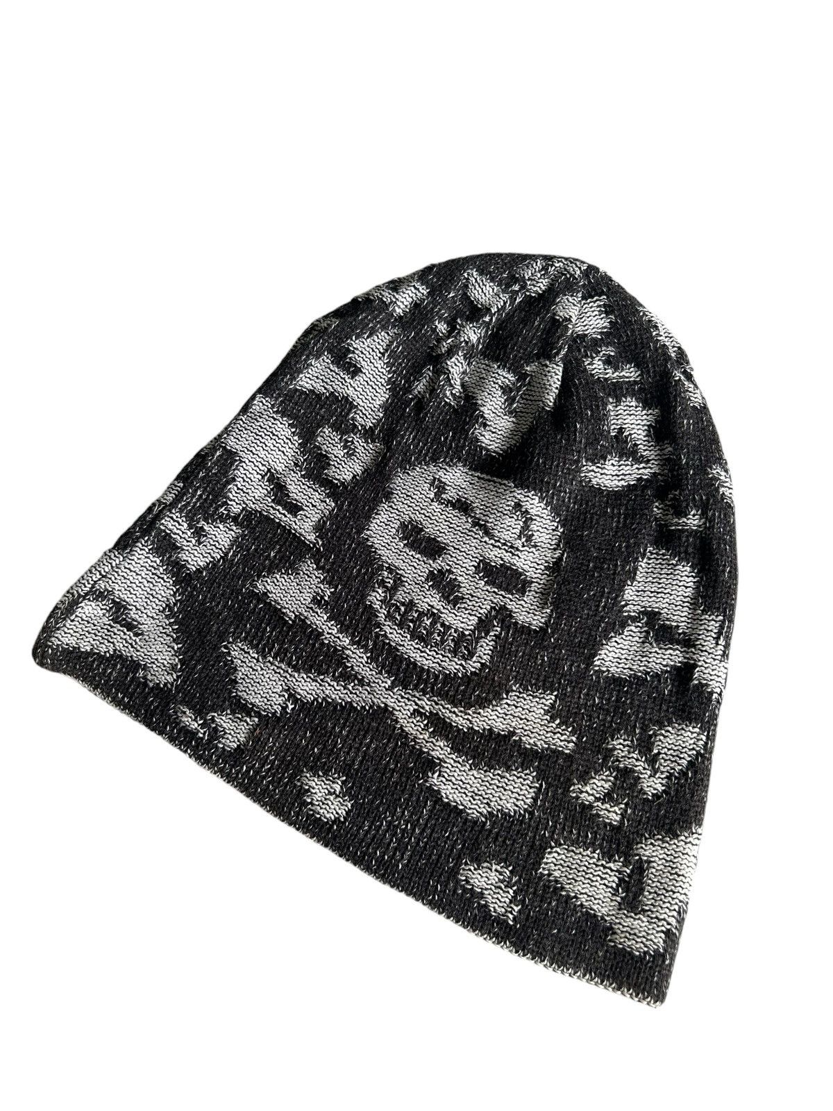 Japanese Brand × Kapital × Vintage Distressed SkullPunk Bondage Design Beanie Hats 🎌☠️ Size ONE SIZE - 2 Thumbnail