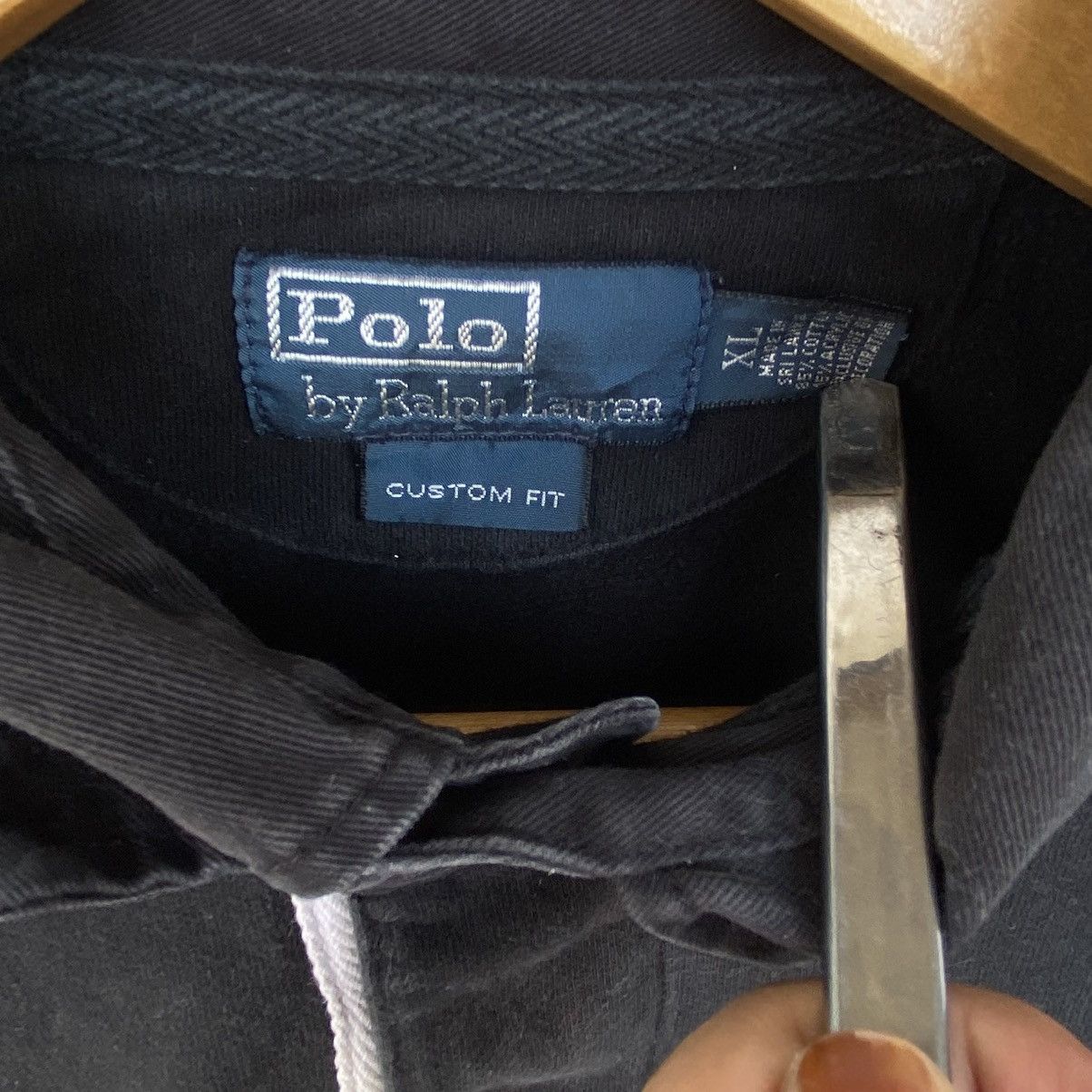 Other Vintage Ralph Lauren Rugby Polo Shirt Black And Blue Size XL Size US XL / EU 56 / 4 - 10 Thumbnail