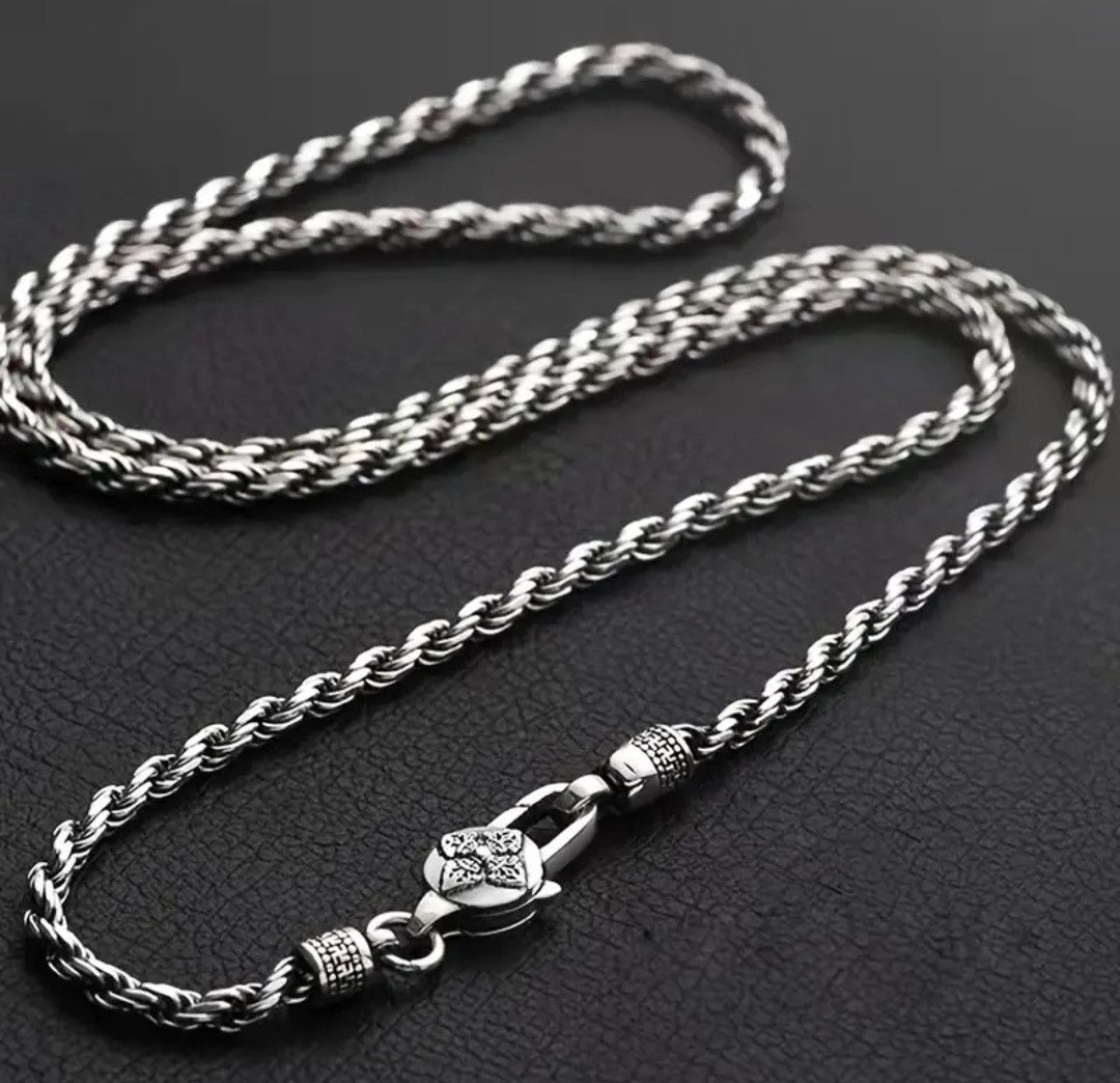 Jewelry Hemp Spiral Rope Chain Necklace Size ONE SIZE - 1 Thumbnail