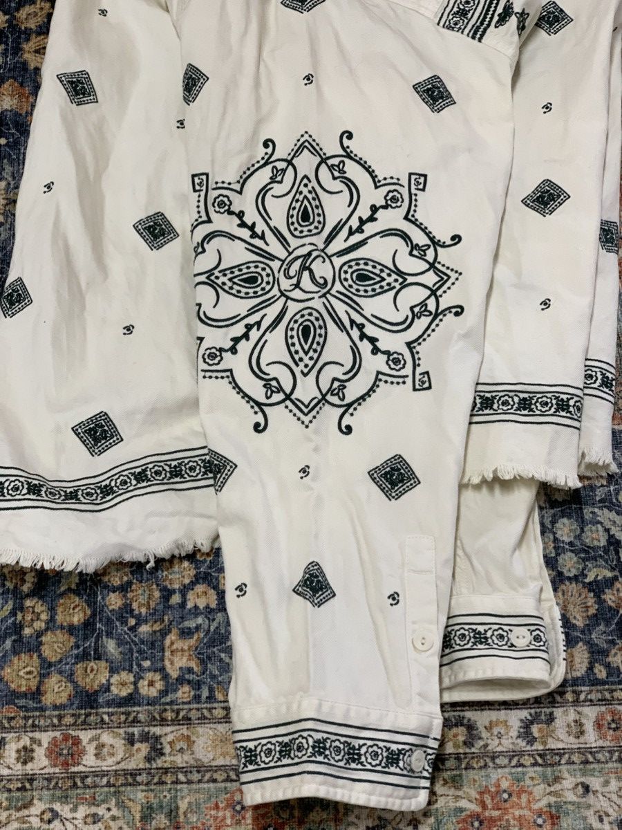 Kith KITH Embroidered white denim shirt Size US XL / EU 56 / 4 - 7 Thumbnail