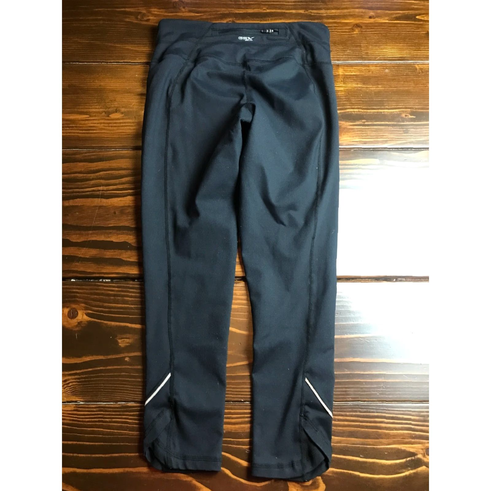 Vintage GSX Gander Mountain Pants Women's XS Black Activewear Leggings Pull On Jegging Inseam 22.5 in Wide Waist Band Modern Pattern Solid Vintage No Size 26" / US 2 / IT 38 - 2 Thumbnail