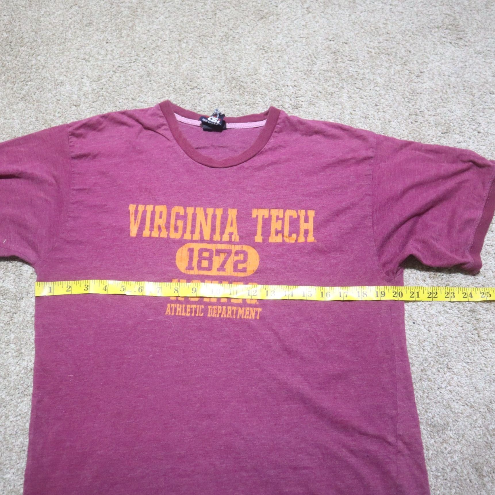 Vintage VIRGINIA TECH Hokies VT VA Burgundy Red Tee Shirt Adult Men's M White Shirt VT Hokies Mens M White Size US M / EU 48-50 / 2 - 5 Thumbnail