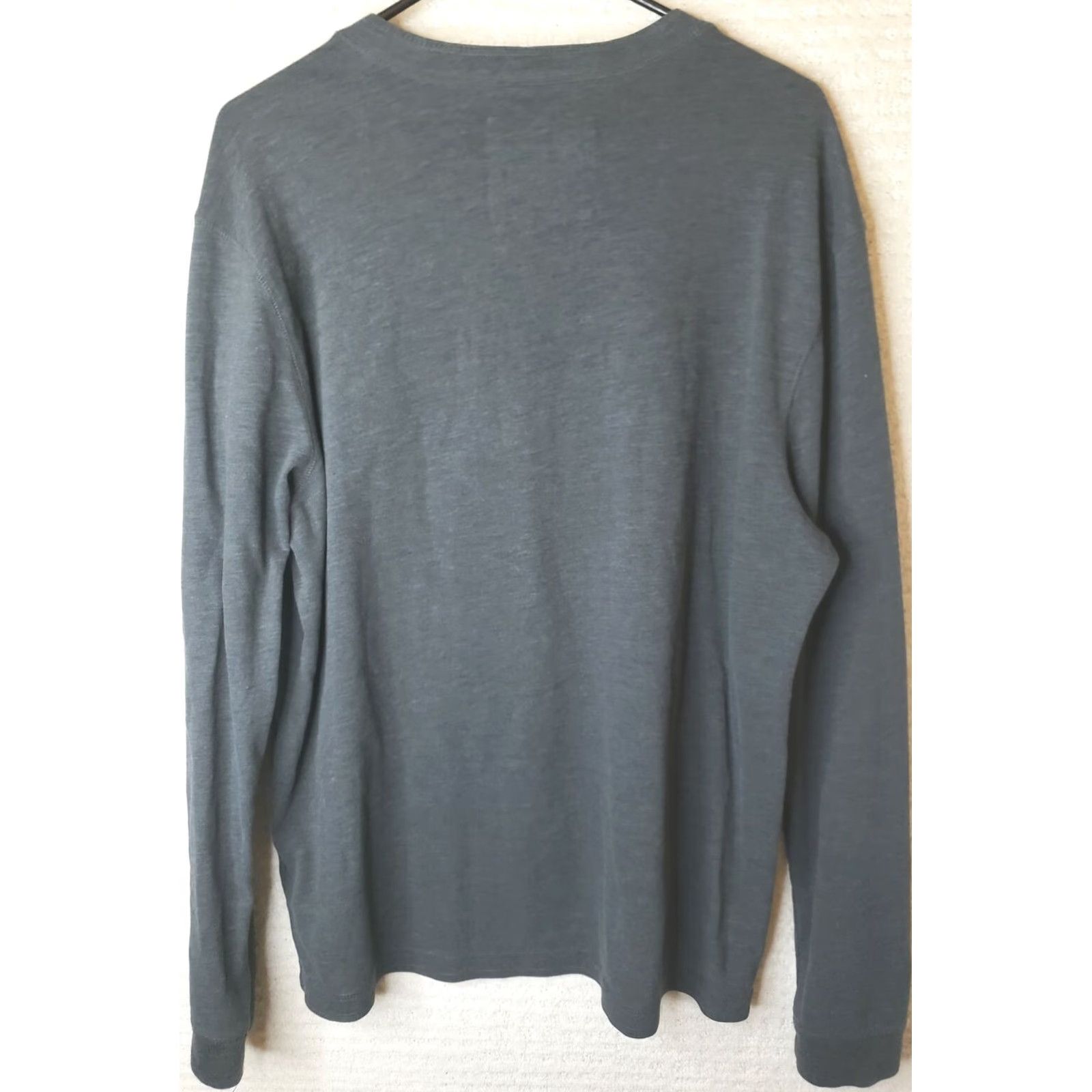 Vintage St. John's Bay Shirt Mens L Gray Long Sleeve Henley T Shirt Size US L / EU 52-54 / 3 - 5 Thumbnail