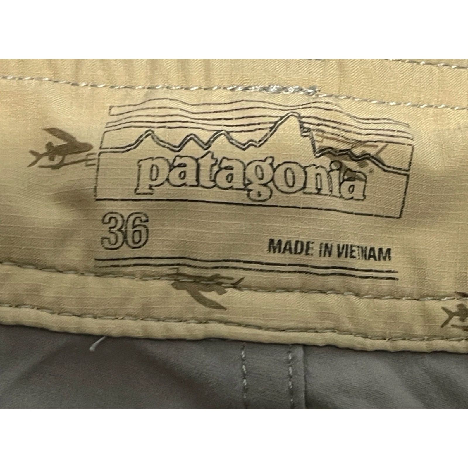 Patagonia Patagonia Shorts 36x9 Stretch Wavefarer Walk Drawstring Flat Front Size US 36 / EU 52 - 3 Thumbnail