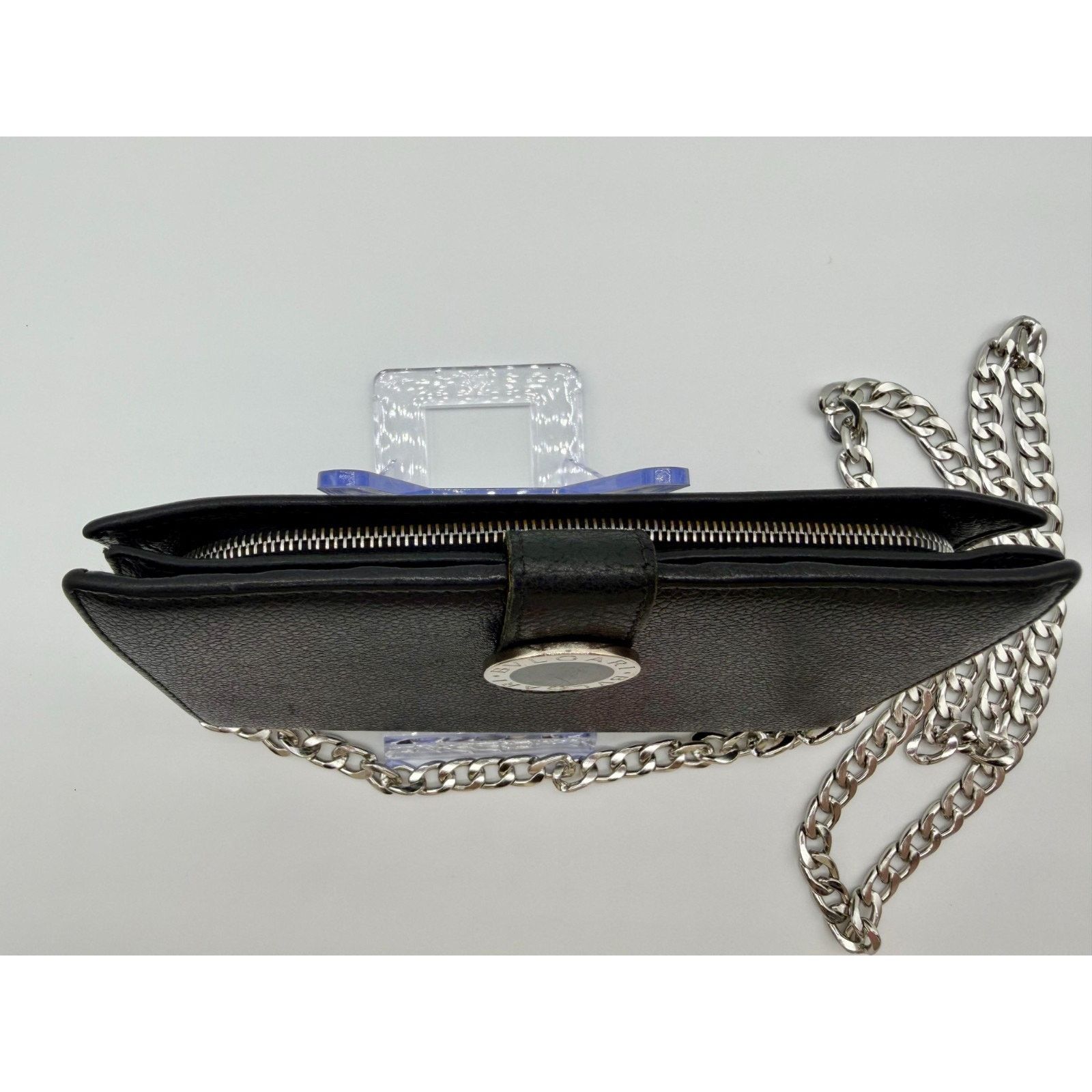 Bvlgari BVLGARI Black Leather Chain Wallet | Red Interior | Bulgari Size ONE SIZE - 5 Thumbnail