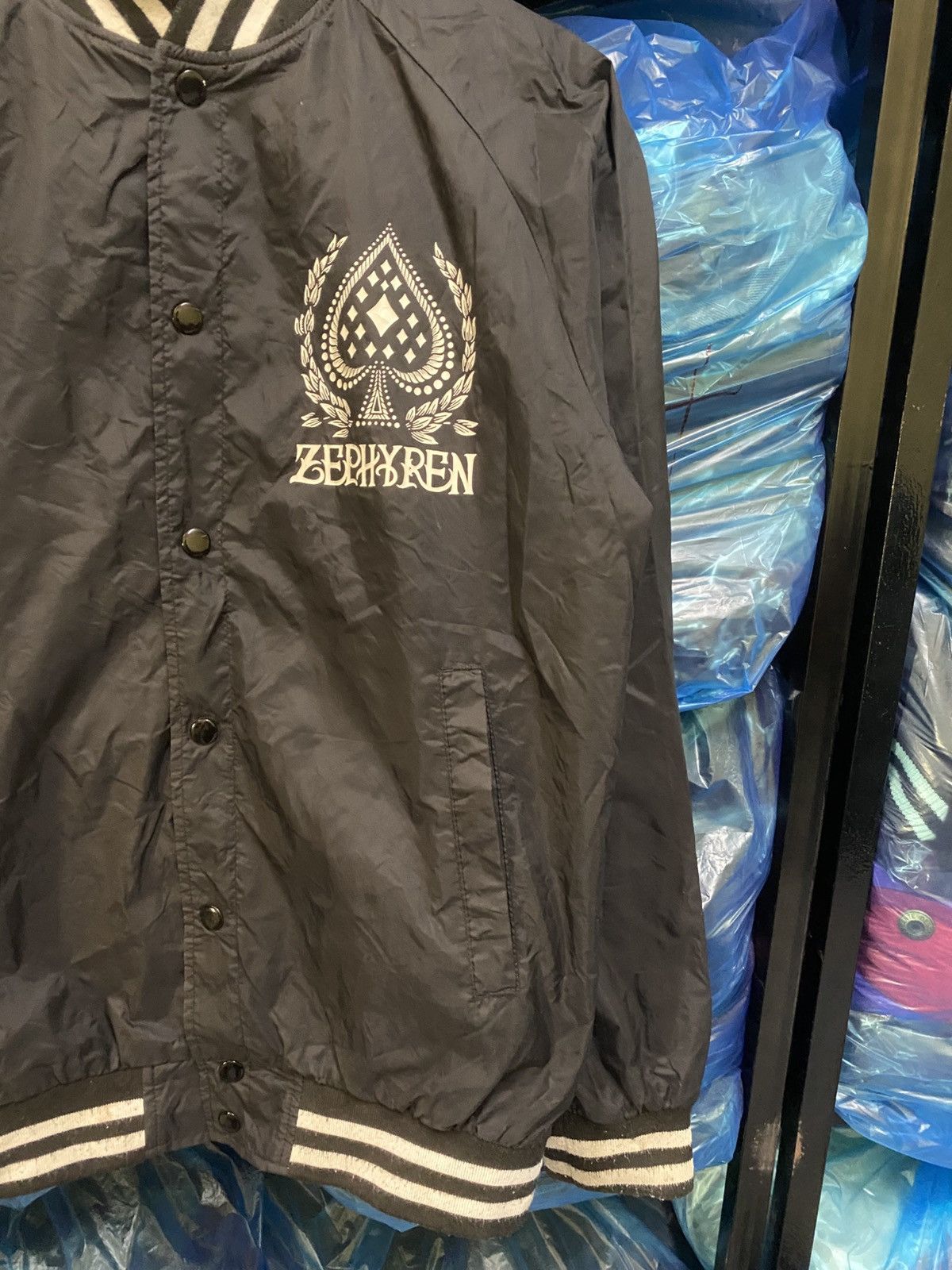 Zephyr Zephyren Japan Nylon Jacket Black Varsity Style Streetwear Size US M / EU 48-50 / 2 - 4 Thumbnail