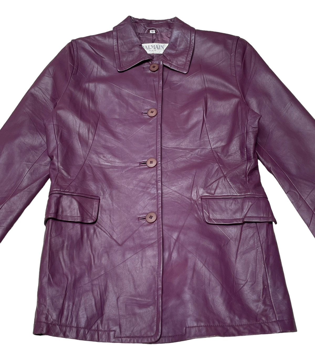 Balmain Vintage Balmain Leather Jacket 2000s Size US S / EU 44-46 / 1 - 3 Thumbnail