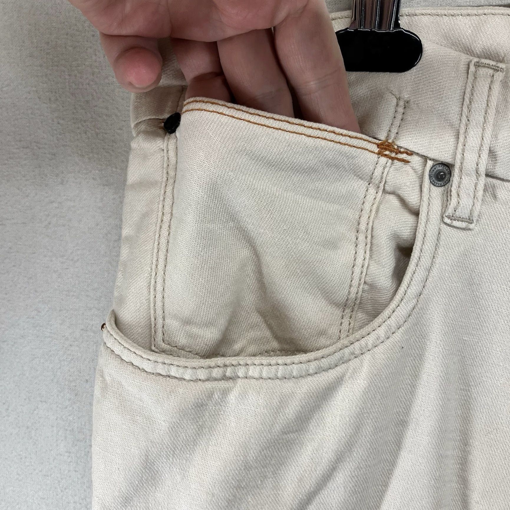 Tommy Bahama TOMMY BAHAMA Linen Blend Pants Casual Beachy Outdoor Khakis Regular 42x33 Light Beige Mens Size US 40 / EU 56 - 7 Thumbnail