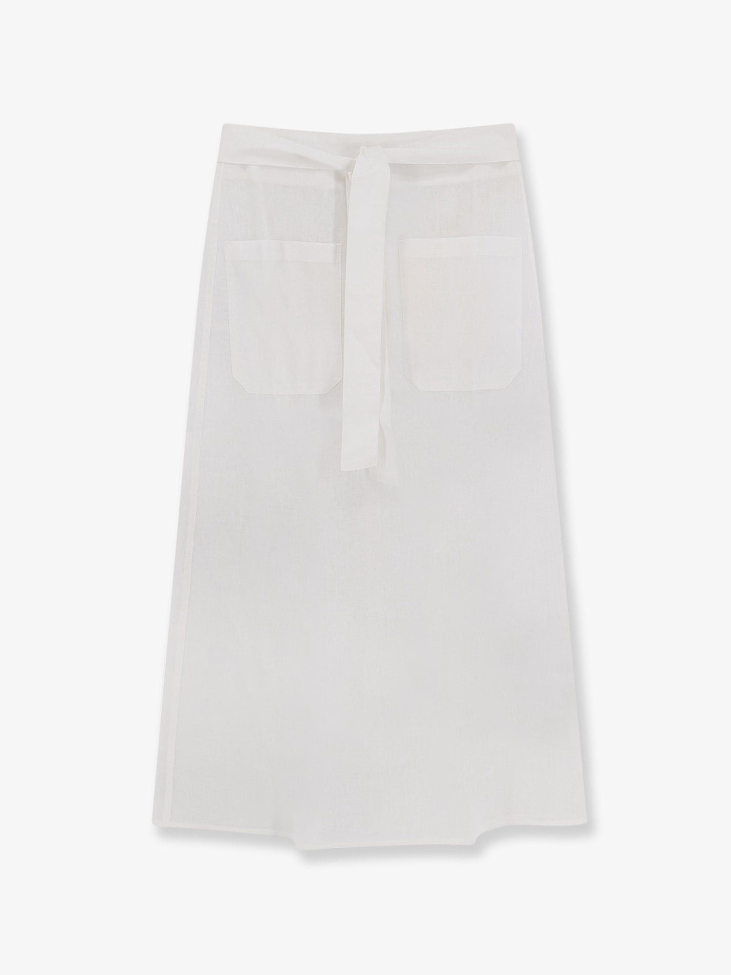 Toteme Tie-Waist Cotton And Linen Skirt Size 27" / US 4 / IT 40 - 1 Thumbnail