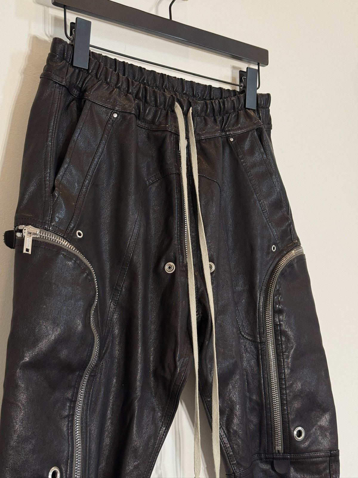 Rick Owens Rick Owens Leather Bauhaus Pants Size US 34 / EU 50 - 3 Thumbnail