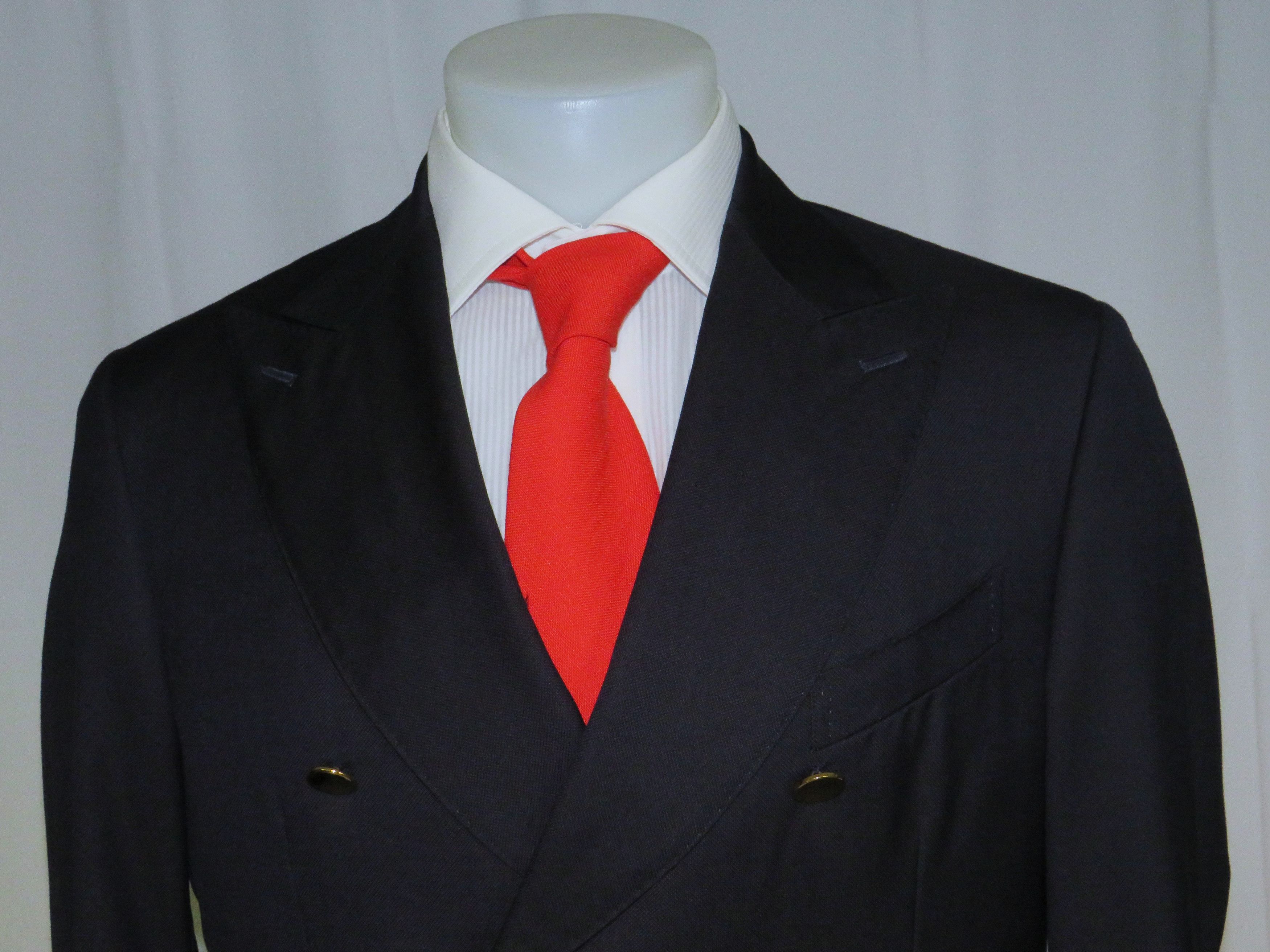 Other Alex Hitz Navy Gold Button Double Breasted Blazer 40S Size 40S - 2 Thumbnail