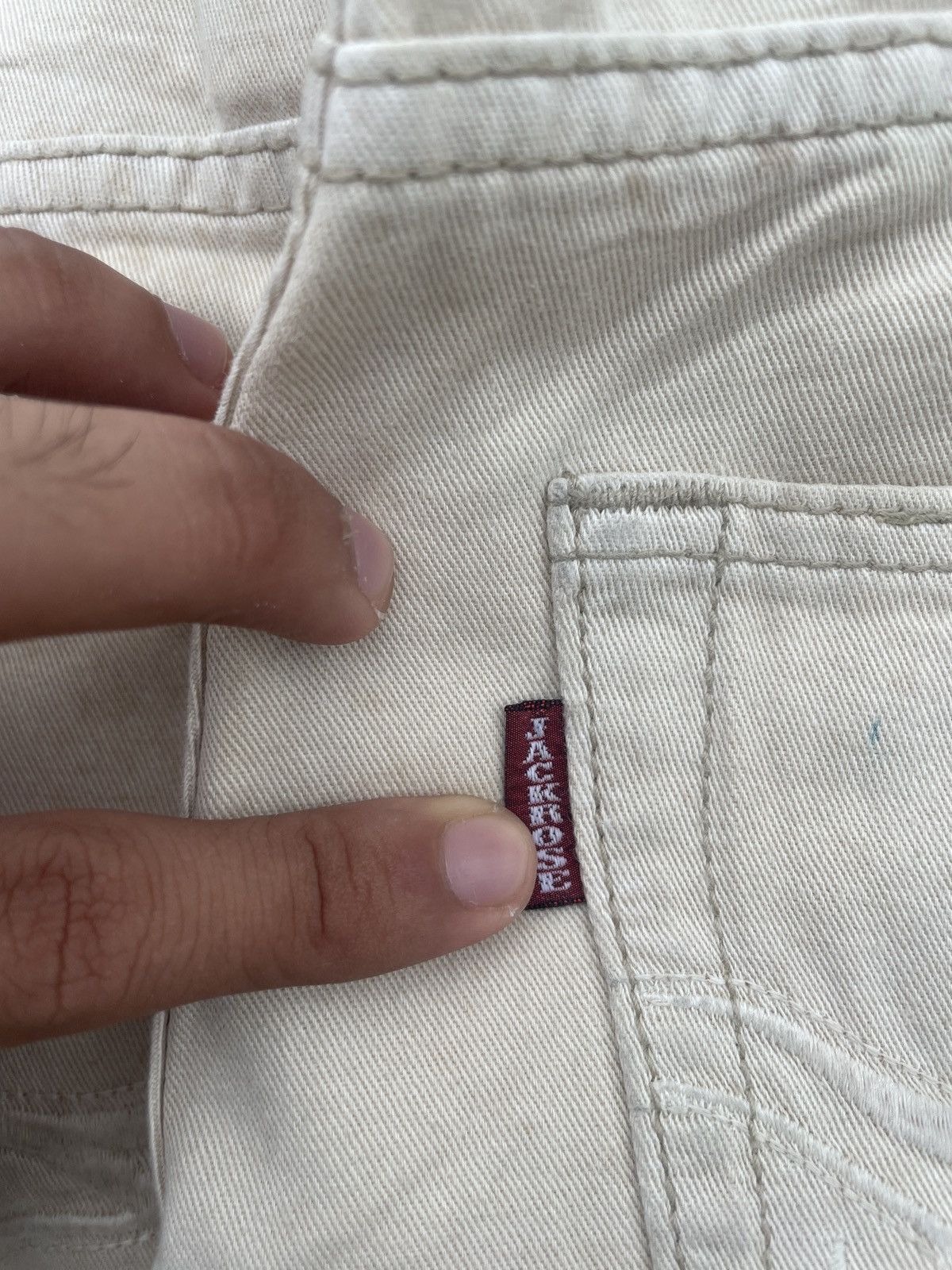 JACKROSE JACKROSE CREAM FLARE JEANS PUNK ARCHIVE Size US 31 - 9 Thumbnail