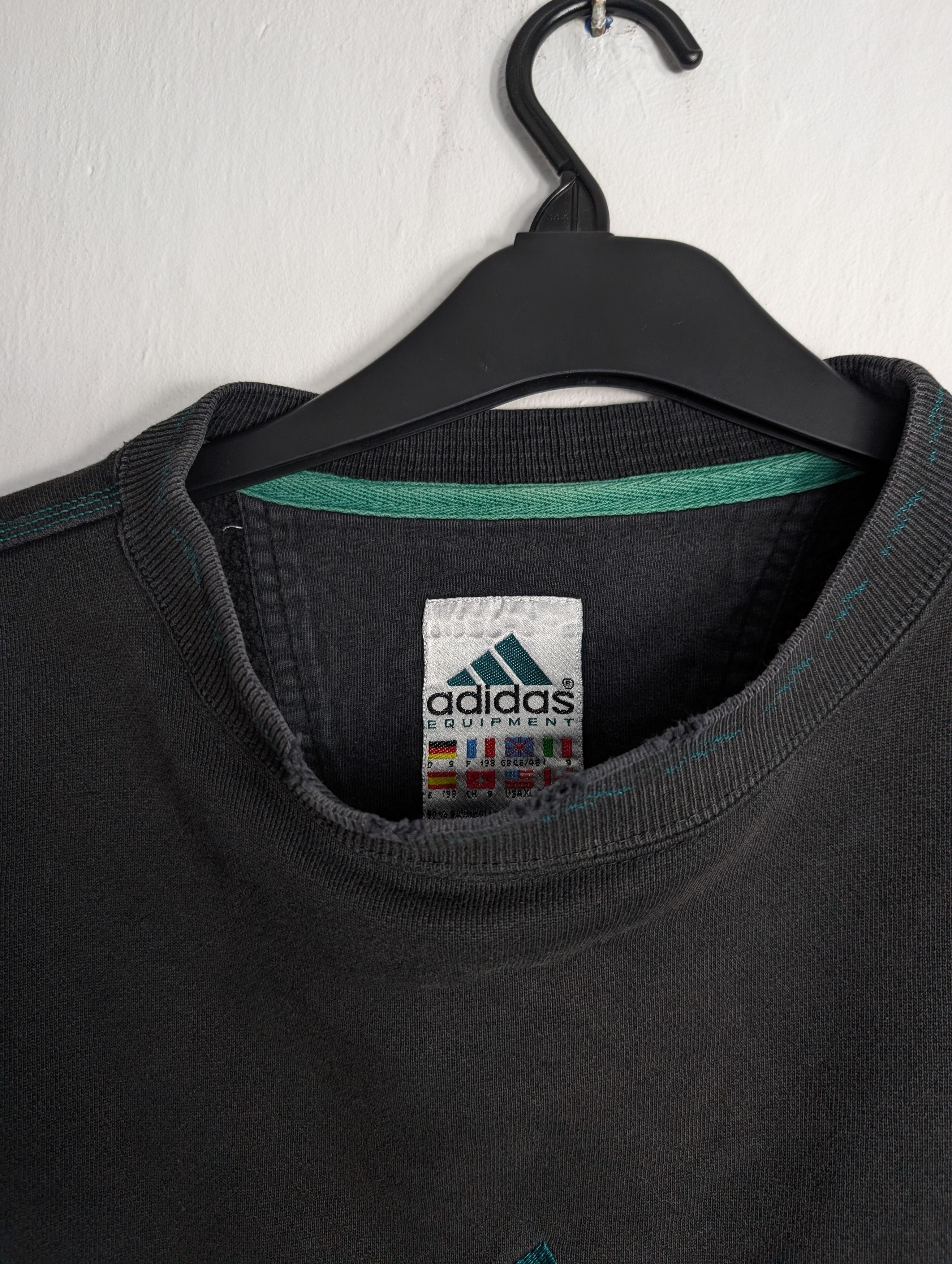 Adidas Vintage Adidas Equipment EQT Sweatshirt 90s Boxy Baggy Retro Size US XL / EU 56 / 4 - 6 Thumbnail
