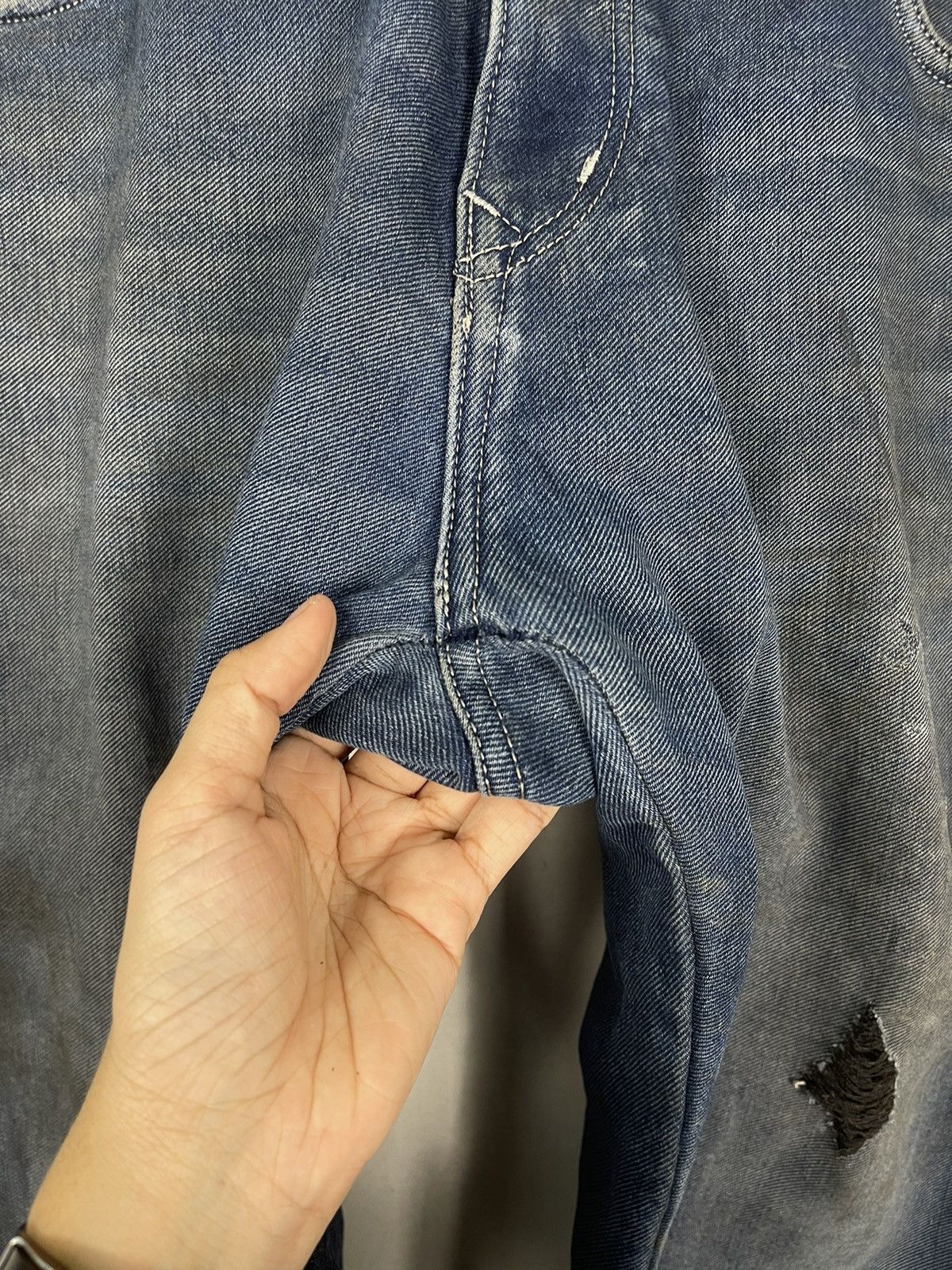 If Six Was Nine Wrangler Stone Wash Zipper Fly Denim Jeans W40 Size US 40 / EU 56 - 12 Thumbnail