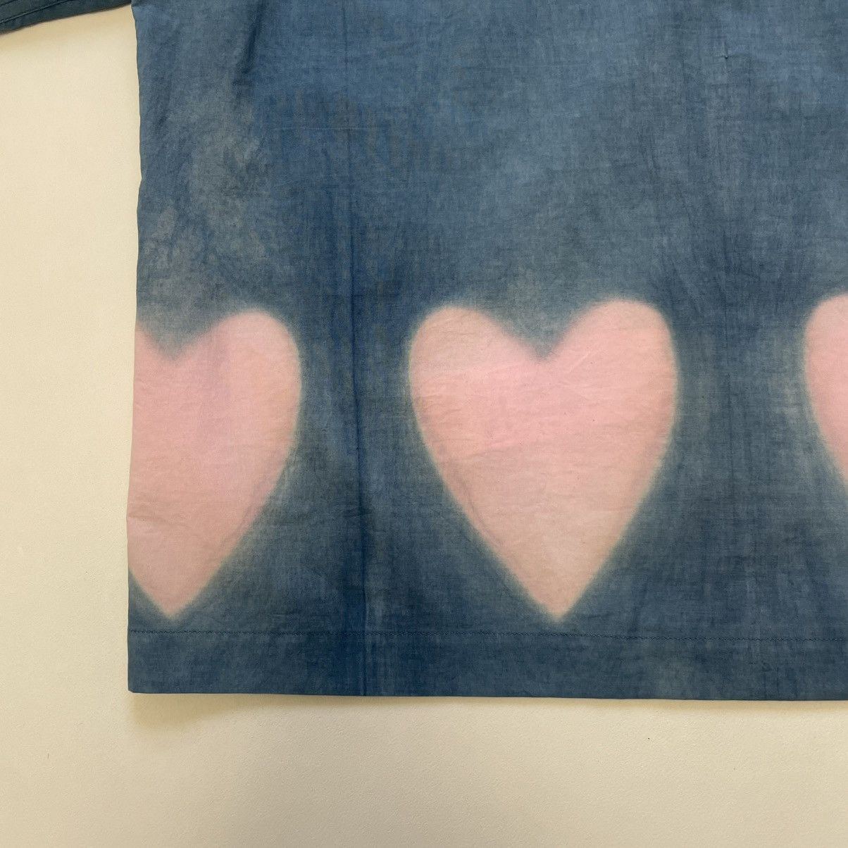 Story Mfg. ‘Heart Clamp’ Blue/Pink Tie Dye Shirt Size US M / EU 48-50 / 2 - 18 Thumbnail
