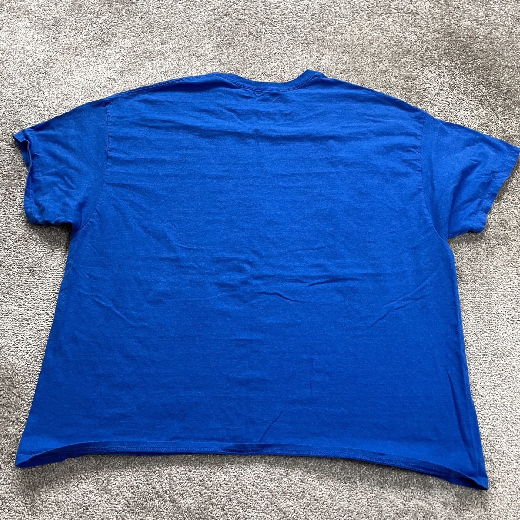 Gildan VINTAGE Gildan Heavy Cotton T-Shirt Men 3XL Blue Chalk Short Sleeve Crew Neck Cotton Shirt Men's Casual Outdoor Size US XXL / EU 58 / 5 - 2 Thumbnail
