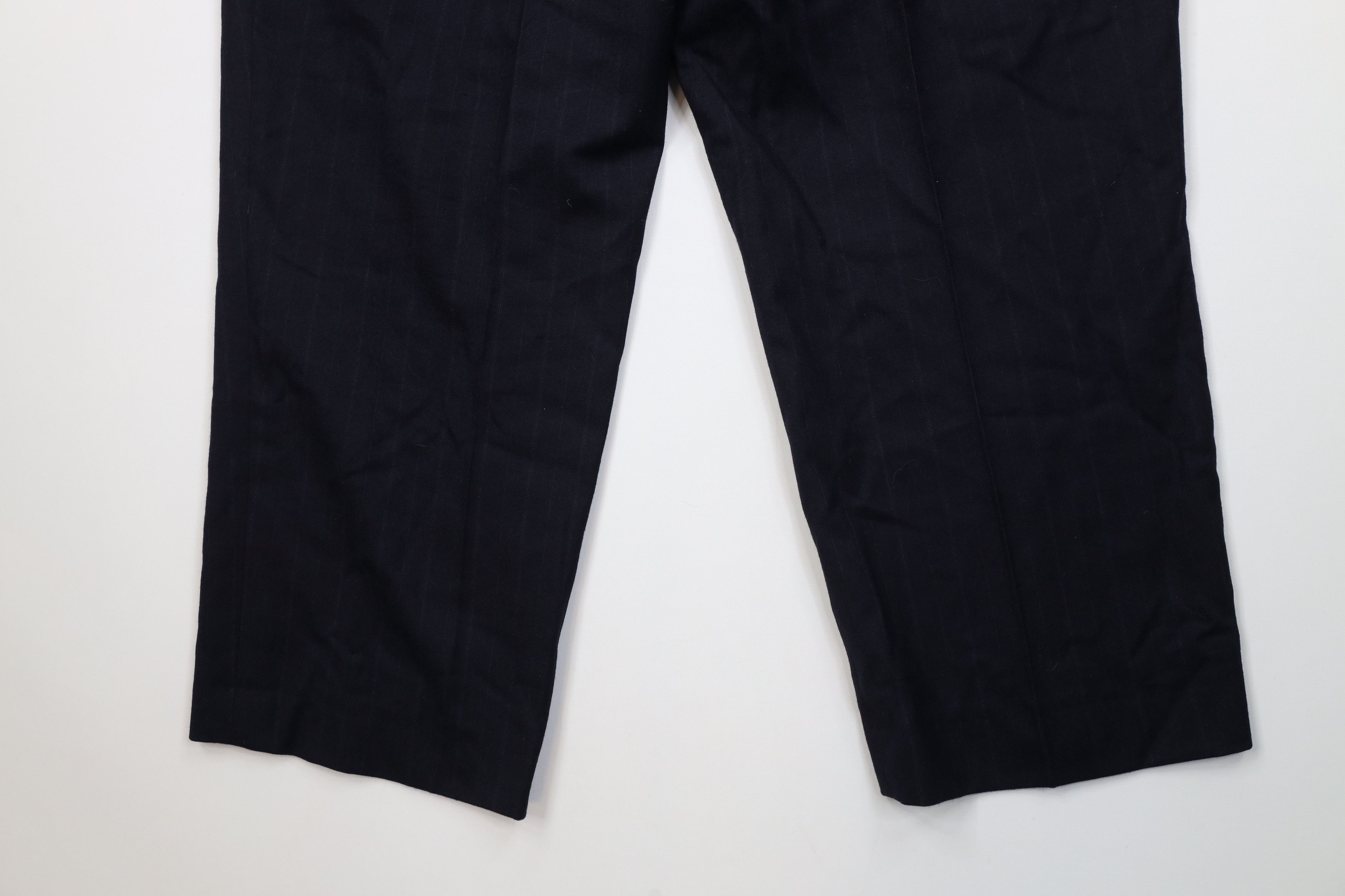 Vintage Vintage 70s Streetwear Striped Wide Leg Chino Pants Blue Size US 40 / EU 56 - 10 Thumbnail