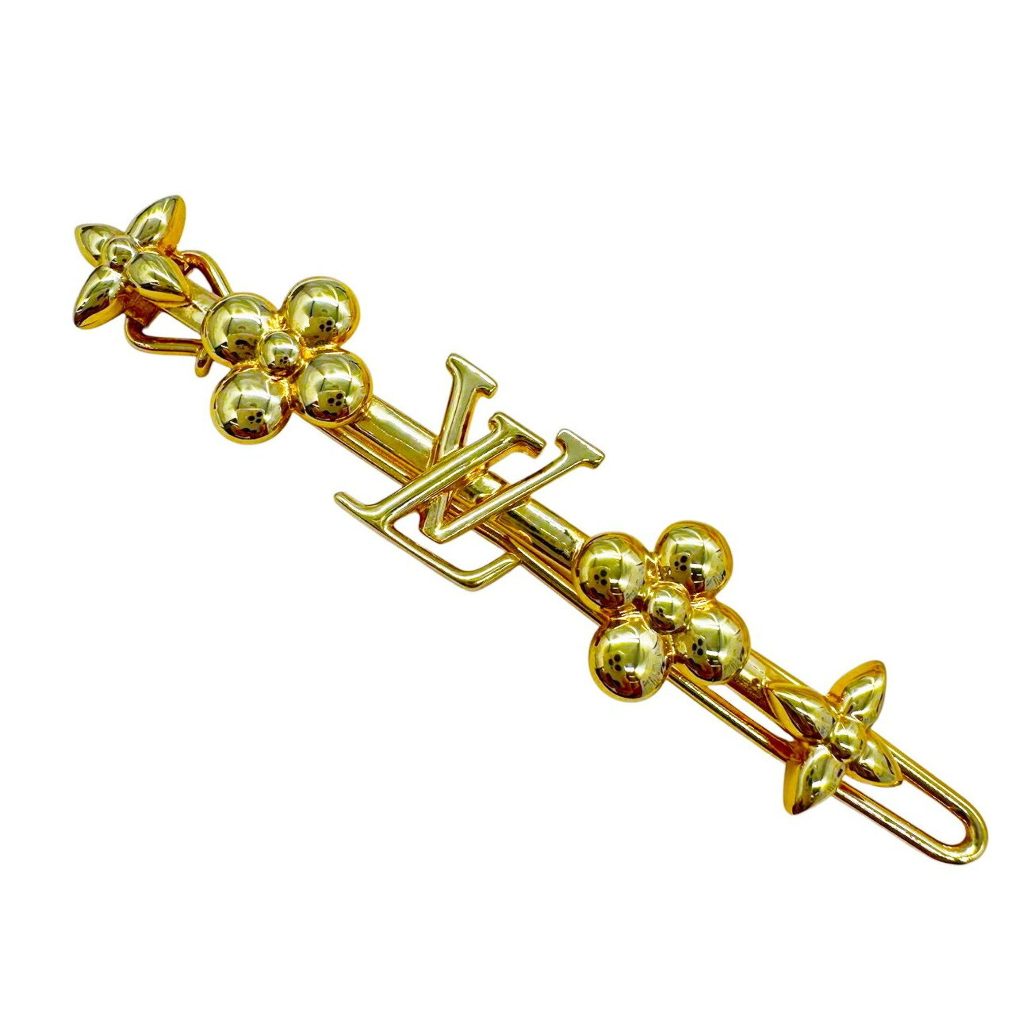 Louis Vuitton LOUIS VUITTON Baby Louis Barrette Hair Clip GP M01670 LE5203 Women's Accessory Size ONE SIZE - 1 Thumbnail