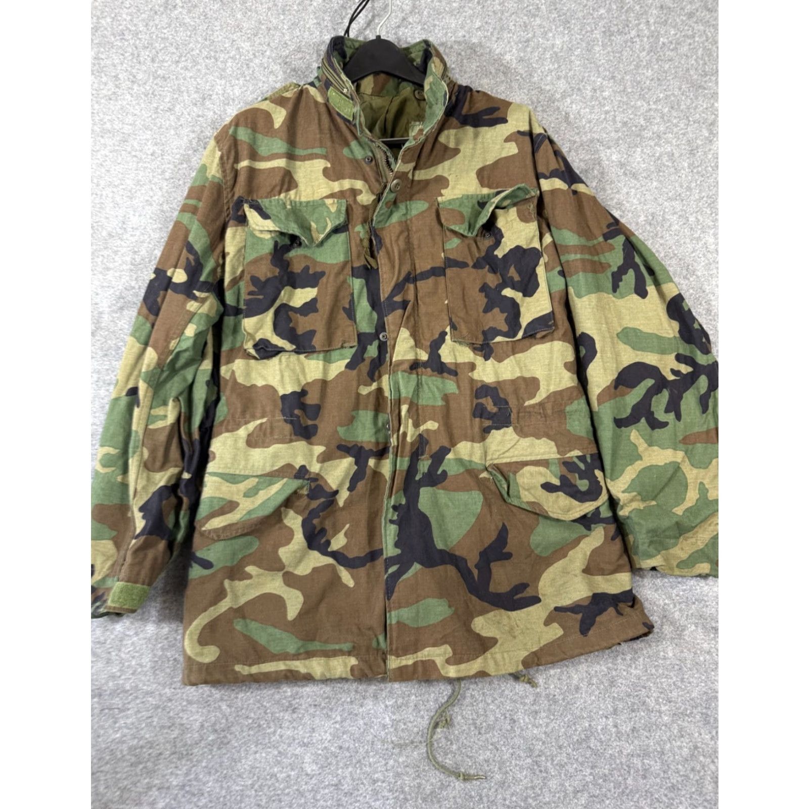 Vintage VINTAGE Woodland M65 Field Jacket Camouflage Green Long Blue? Size US S / EU 44-46 / 1 - 3 Thumbnail
