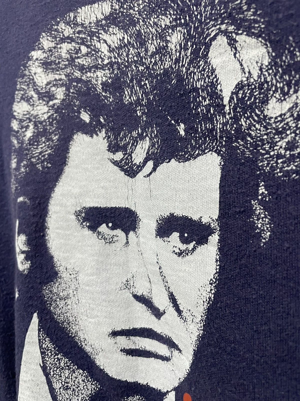 Band Tees × Vintage Vintage 80s Johnny Hallyday Sweatshirt Purple Swiss Made Size US XL / EU 56 / 4 - 6 Thumbnail