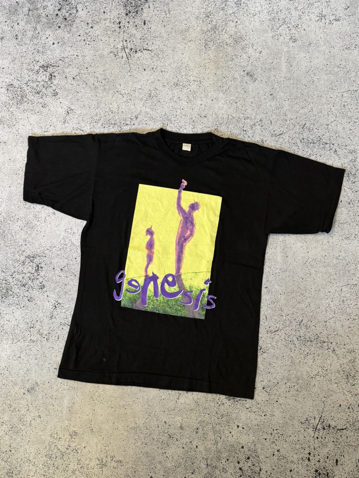 Designer Band Tees × Vintage 90s Vintage Genesis 1992 World Tour Size US XL / EU 56 / 4 - 2 Thumbnail