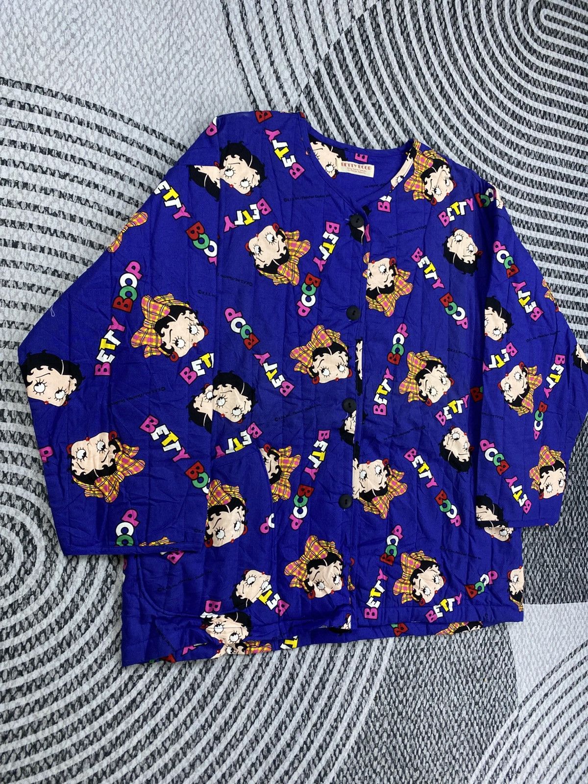 Vintage 80s Betty Boop Full Printed Buttoned Jacket