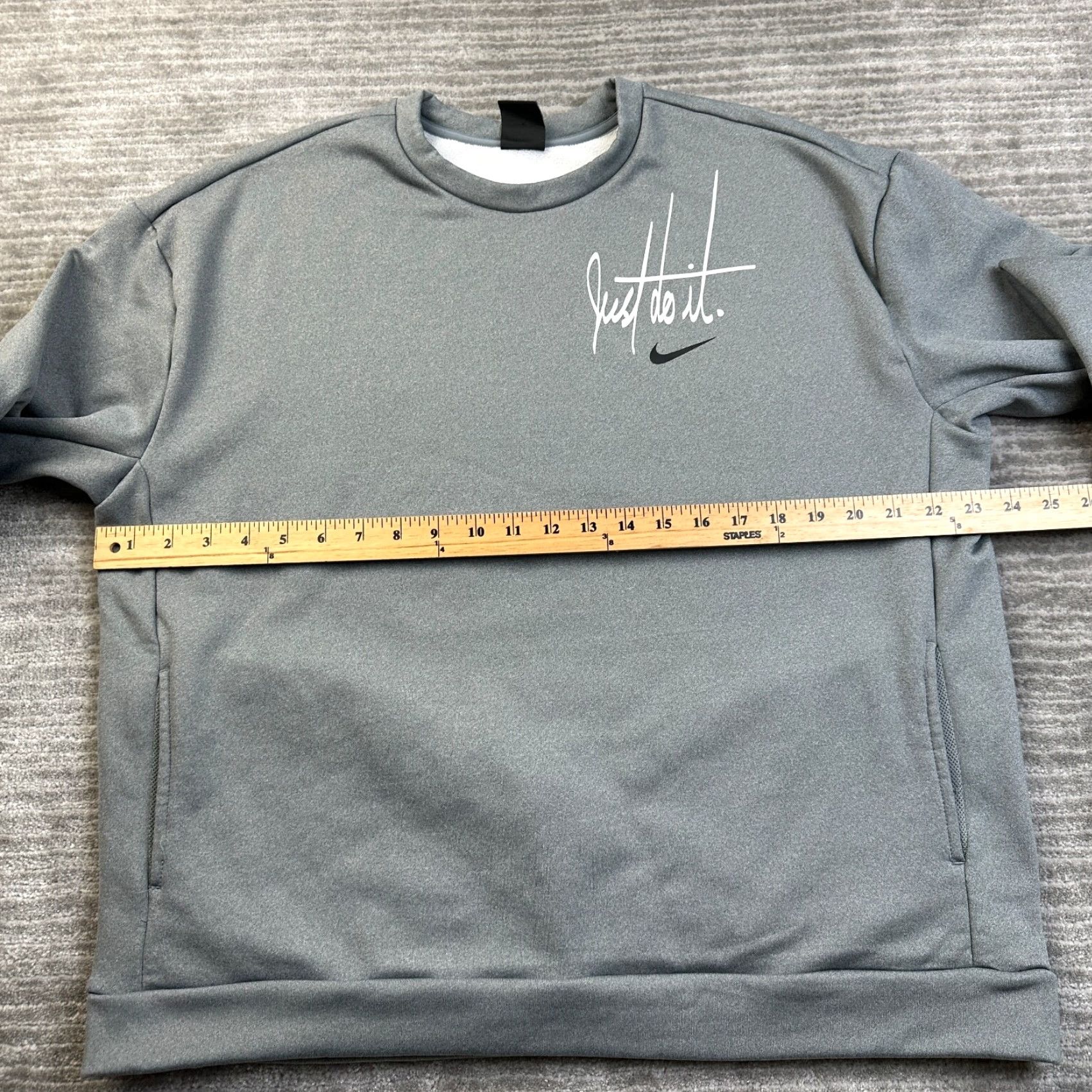 Nike Nike Sweater Womens Large Gray Therma Crewneck Lightweight Gym Athleisure Size L / US 10 / IT 46 - 8 Thumbnail