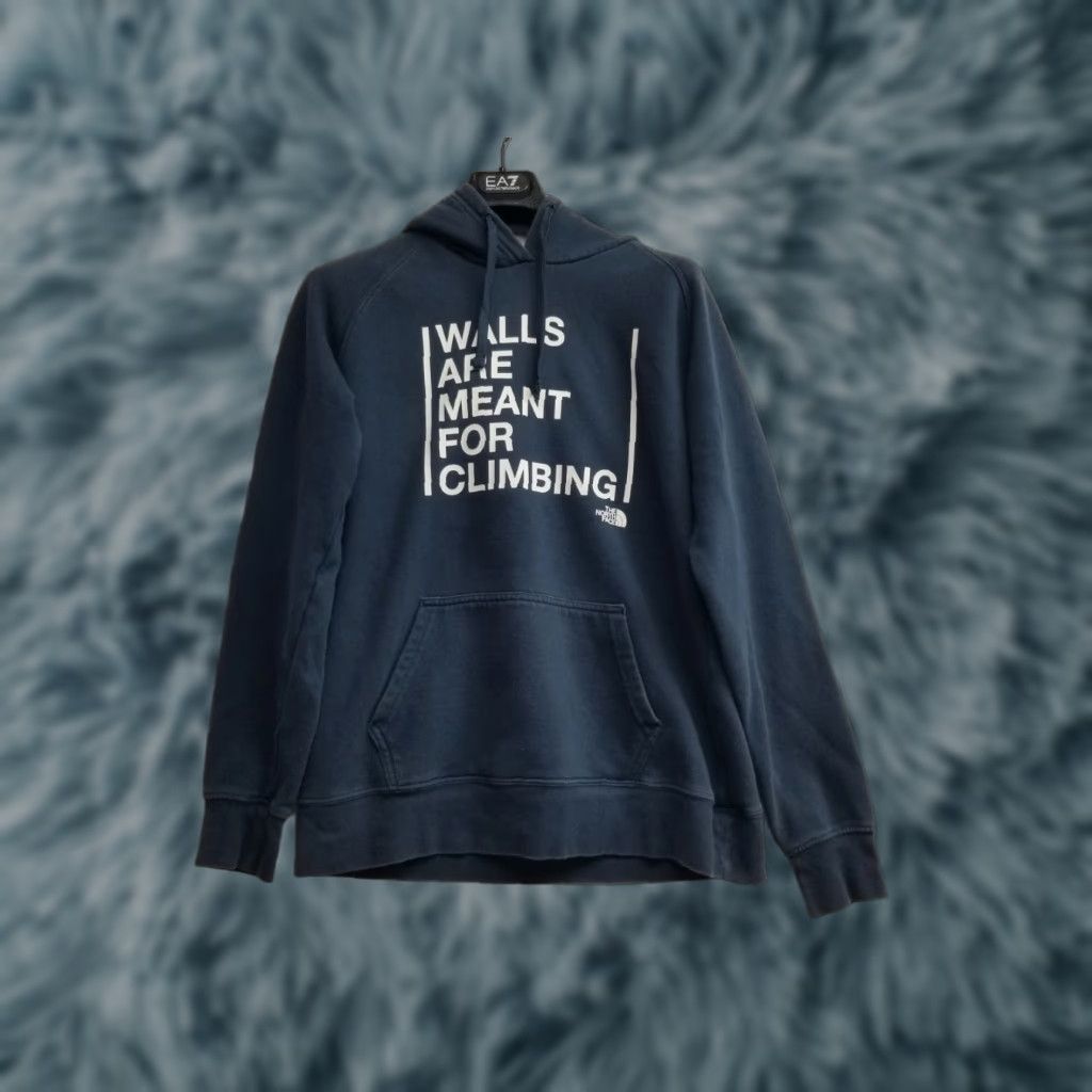 The North Face The North Face Hoodie Sweatshirt Pullover Long Sleeve Women's Size M Blue Pockets Activewear Sweatshirt Size M / US 6-8 / IT 42-44 - 1 Thumbnail