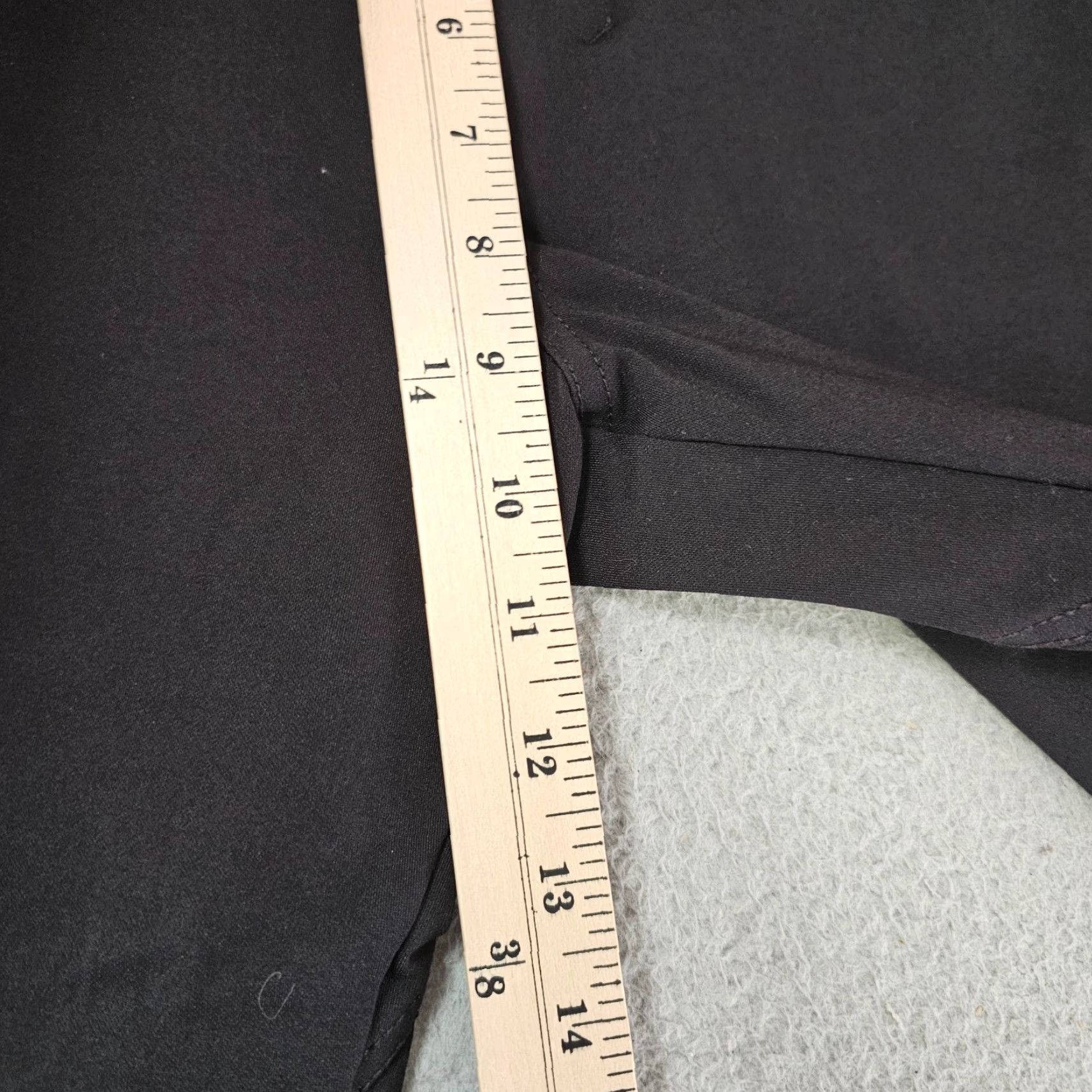 Vintage BYLT Slim Fit Everyday Pant 2.0 Mens 31x28 Black Chino Stretch Waist Elastic Front Flat Pockets Size US 31 - 3 Thumbnail
