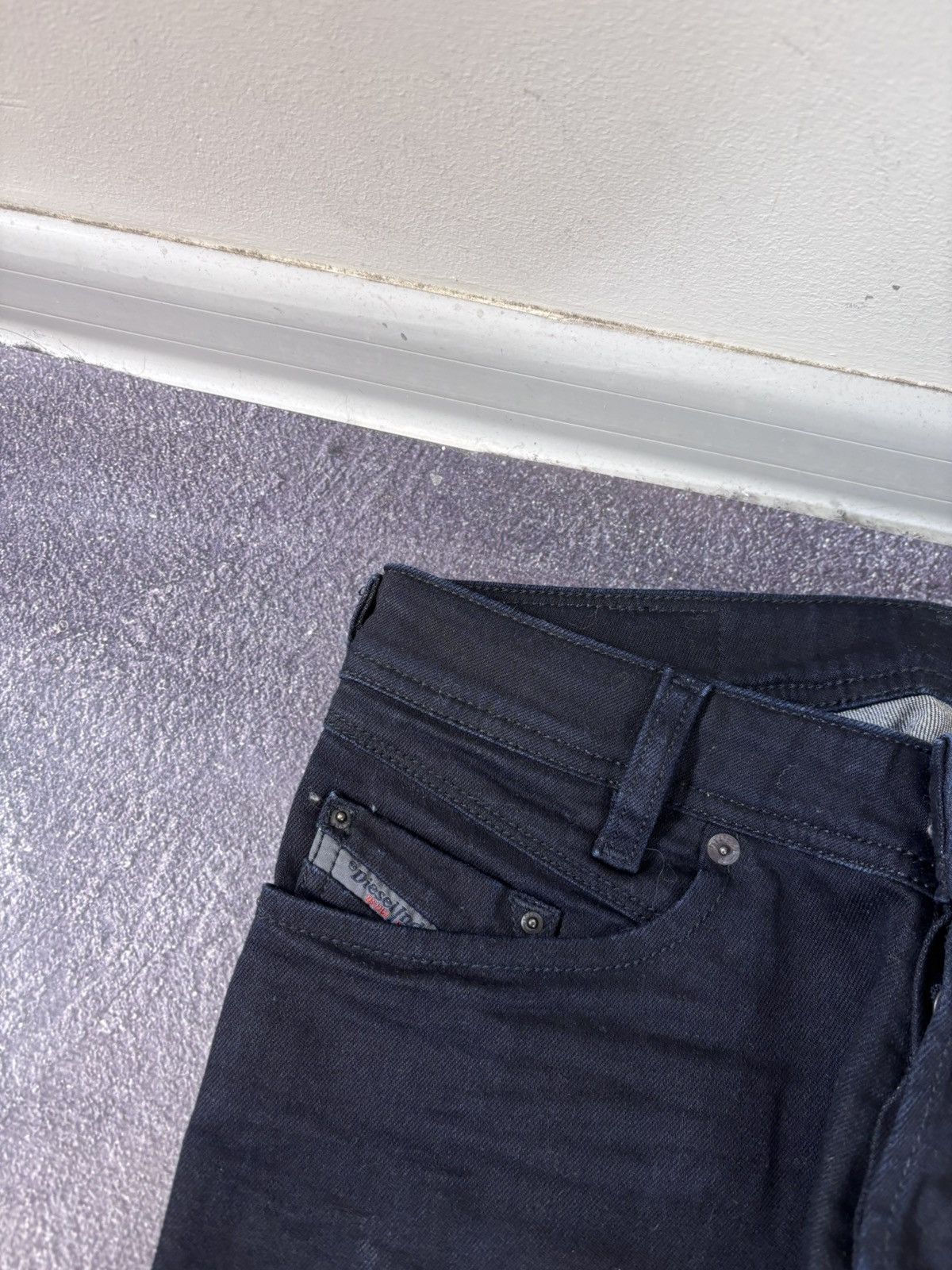Diesel Diesel Iakop NWT Men’s Regular Slim Tapered Navy Denim Jeans Size US 26 / EU 42 - 6 Thumbnail