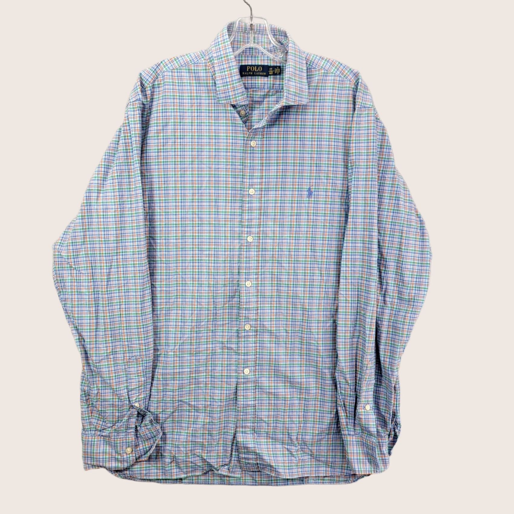 Polo Ralph Lauren Polo Ralph Lauren Shirt Mens 17 43 XL Plaid Button-Down Pony casual Shirt Mens XL Plaid Button-Down Pony casual Size US XL / EU 56 / 4 - 1 Thumbnail