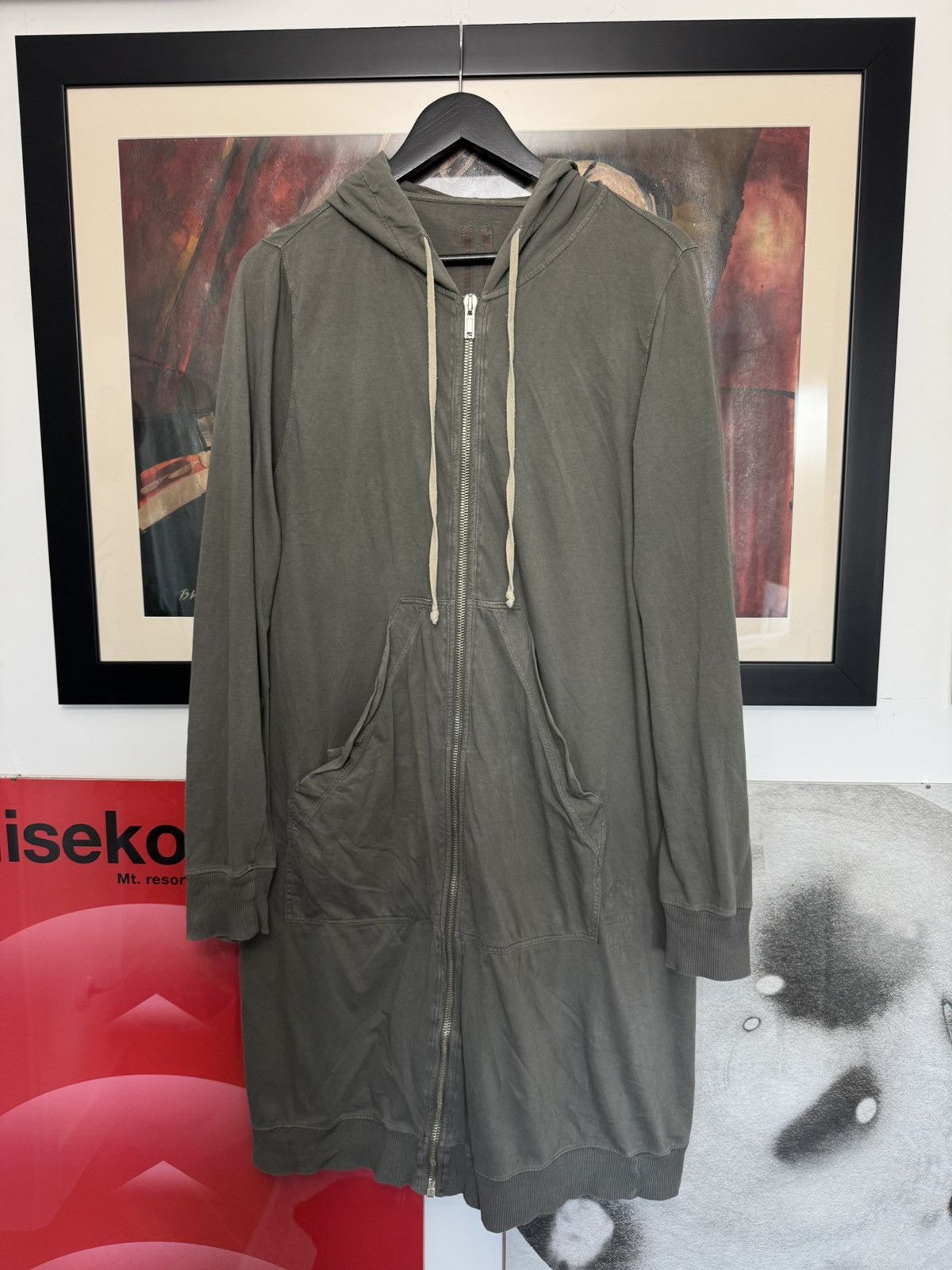 Rick Owens Rick Owens Drkshdw Dark Dust Long Zip Hoodie Designer Rare Size US M / EU 48-50 / 2 - 1 Thumbnail