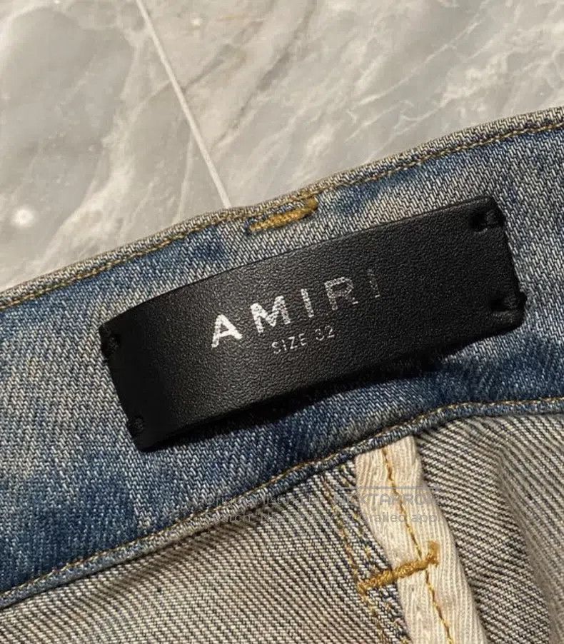 Amiri Amiri Yellow Mud Heavy Wash Denim Jeans Size US 32 / EU 48 - 2 Thumbnail
