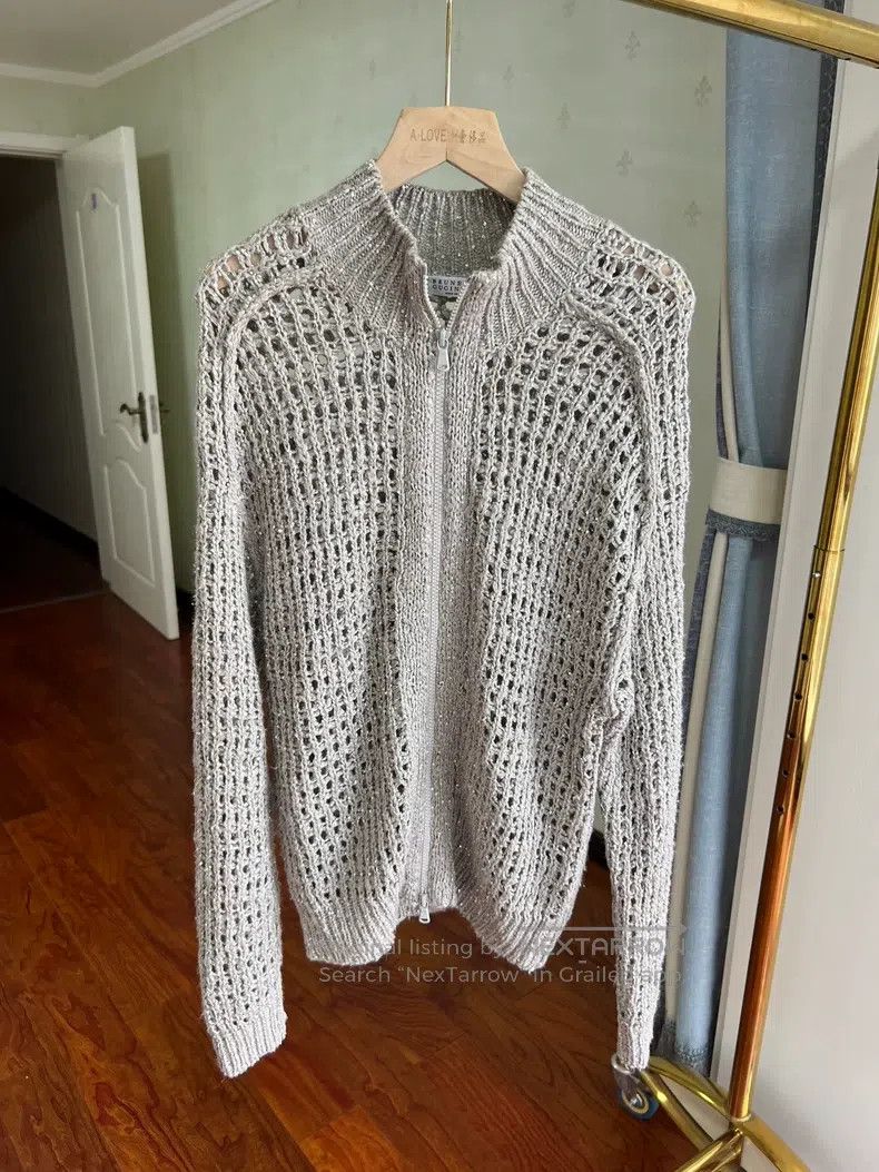 Brunello Cucinelli Brunello Cucinelli Fully Sequin Open Cardigan Size M / US 6-8 / IT 42-44 - 3 Thumbnail