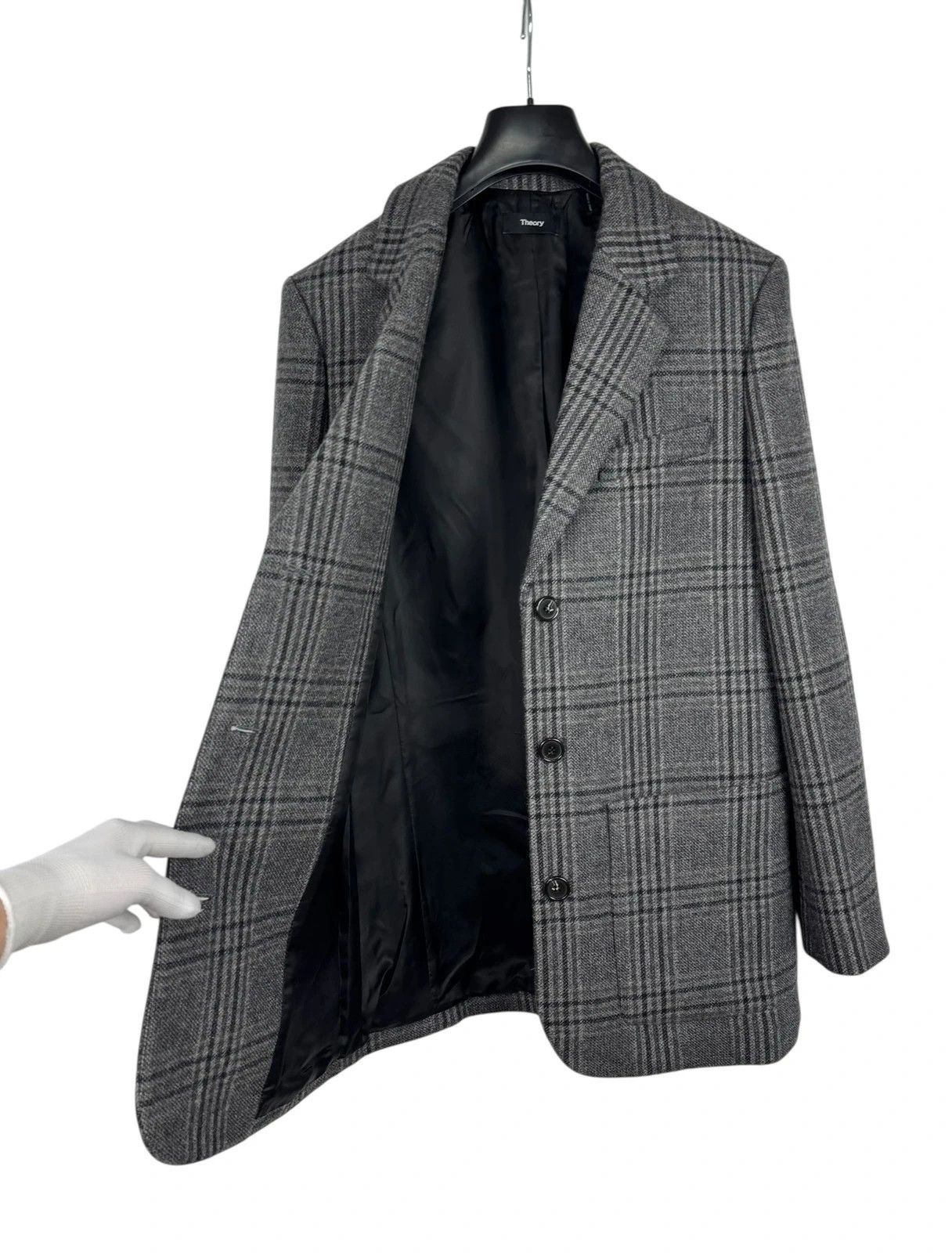 Theory Theory Plaid Wool Nylon Coat size 8 Size M / US 6-8 / IT 42-44 - 9 Thumbnail