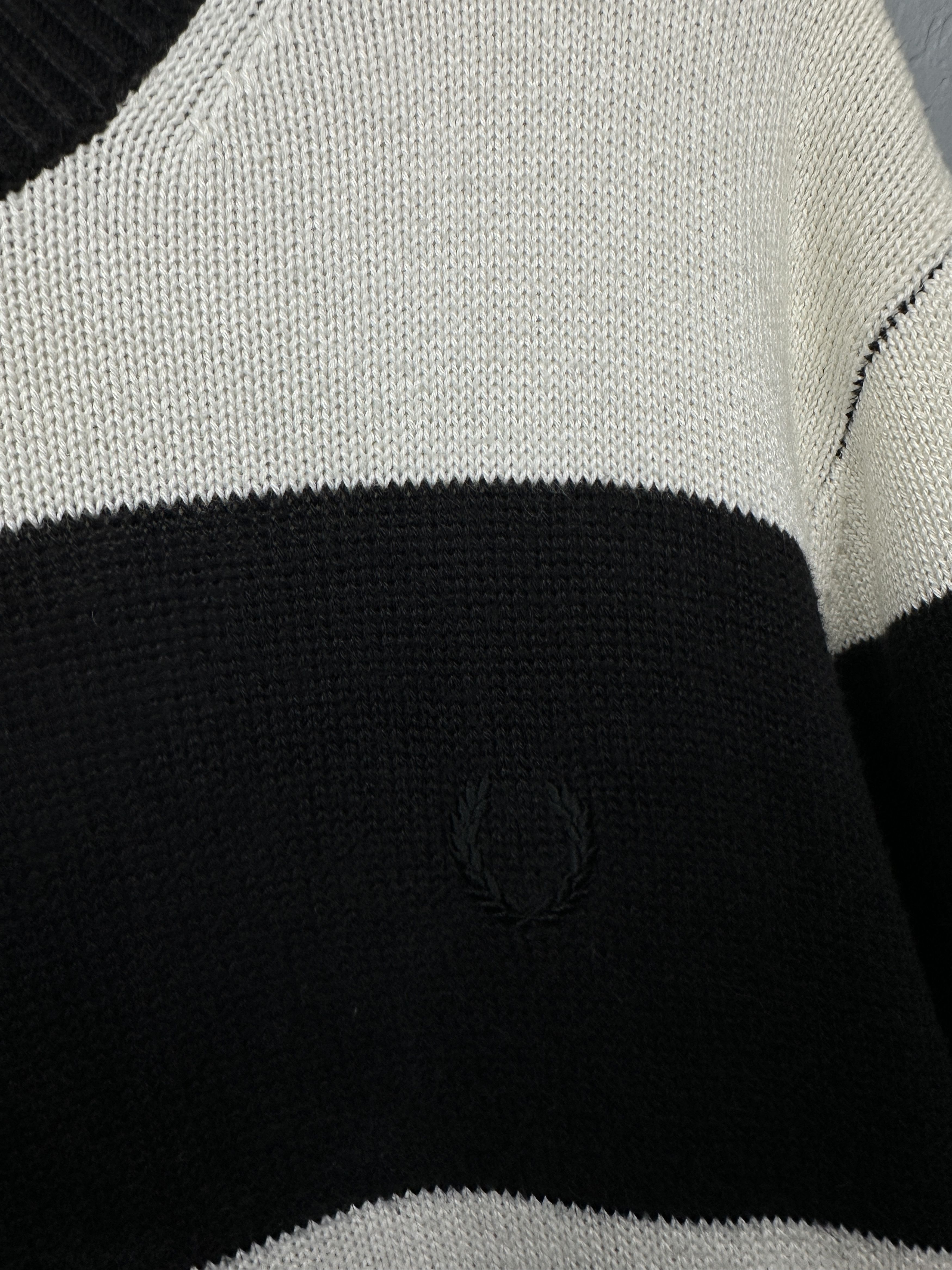 Fred Perry Fred Perry Mens Knit Sweater Made in Italy Size US L / EU 52-54 / 3 - 3 Thumbnail