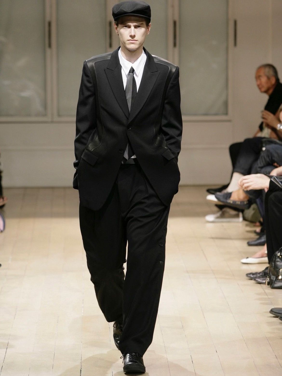Yohji Yamamoto Yohji Yamamoto Yohji Yamamoto Pour Homme 09SS Lather Joint Size US XL / EU 56 / 4 - 8 Thumbnail