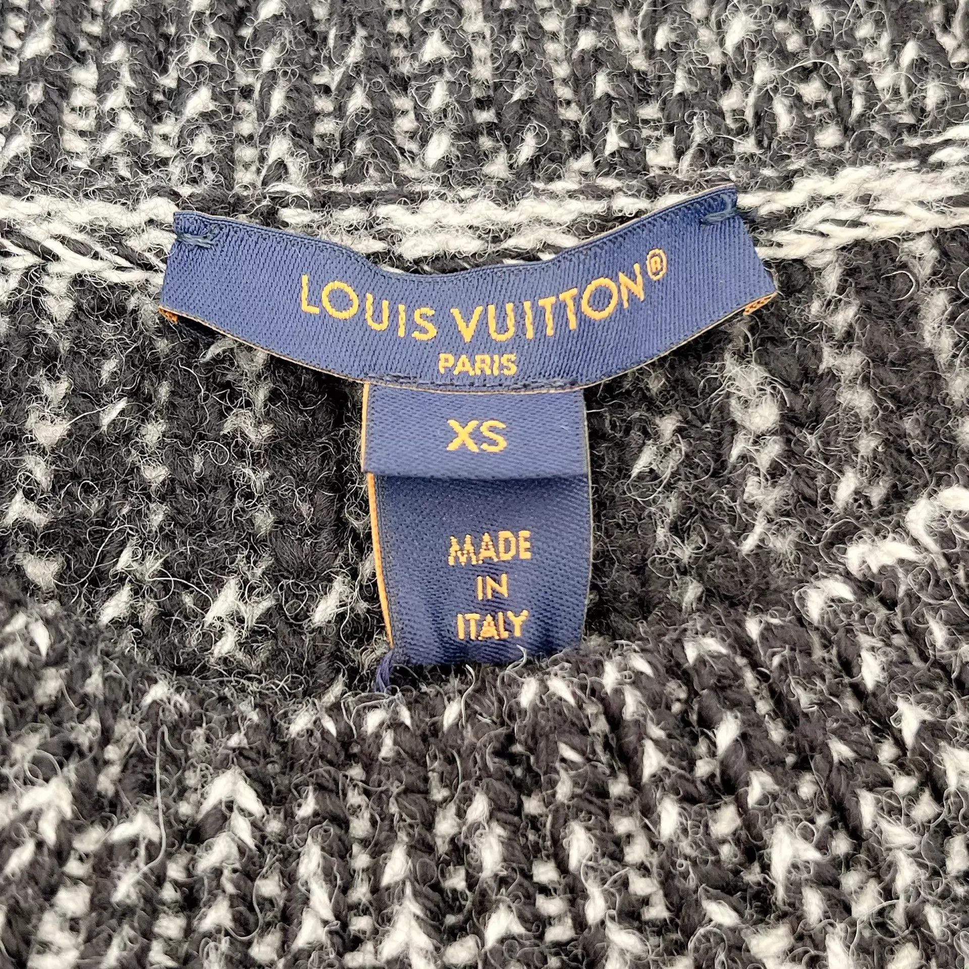 Louis Vuitton LV Gray Knit Cinched XS Runway Dress Size XS / US 0-2 / IT 36-38 - 7 Thumbnail