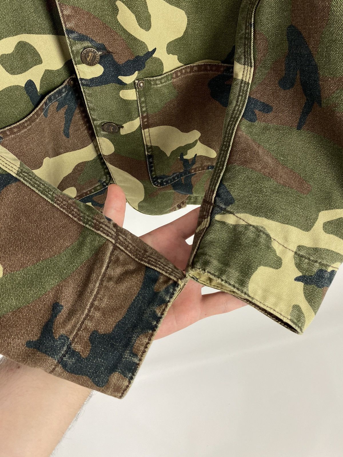 Carhartt × Carhartt Wip S/S 2012 Carhartt Heritage Woodland Camo Settler Work Jacket Size US S / EU 44-46 / 1 - 6 Thumbnail