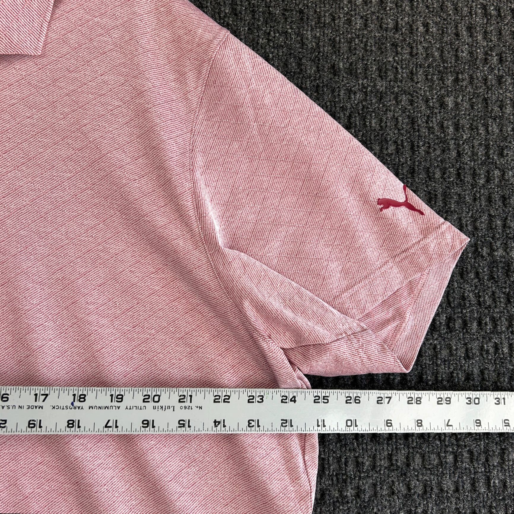 Puma PUMA Golf Field Polo Shirt Mens XXL Light Maroon Polo Shirt Athletic Golf PUMA Outdoor Preppy Sports 2XL Red Mens Size US XXL / EU 58 / 5 - 6 Thumbnail