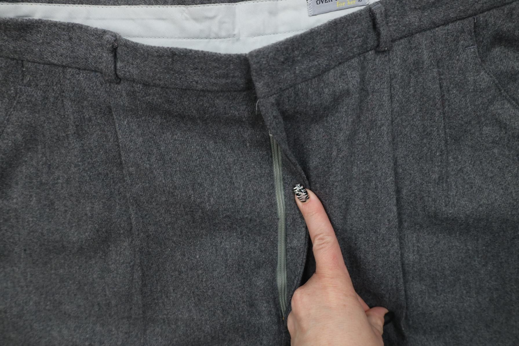 Vintage Vintage 70s 80s Streetwear Wool Tapered Leg Chino Pants Gray Size 32" / US 10 / IT 46 - 6 Thumbnail