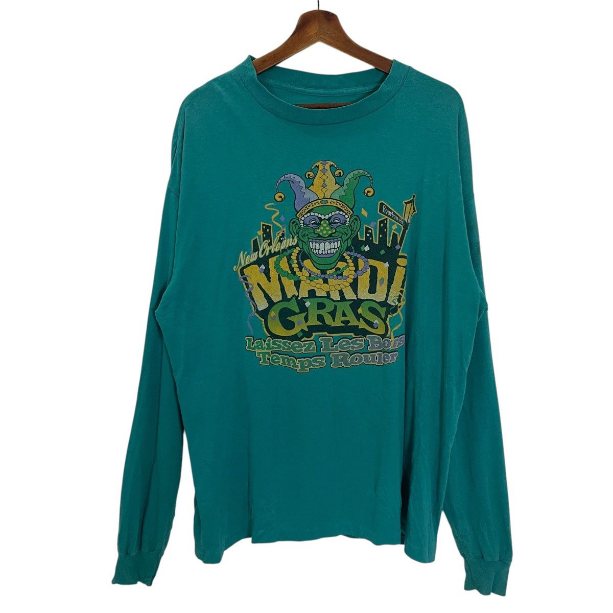 Japanese Brand Vintage Y2k Mardi Gras Long Sleeve Tee Size US L / EU 52-54 / 3 - 1 Thumbnail
