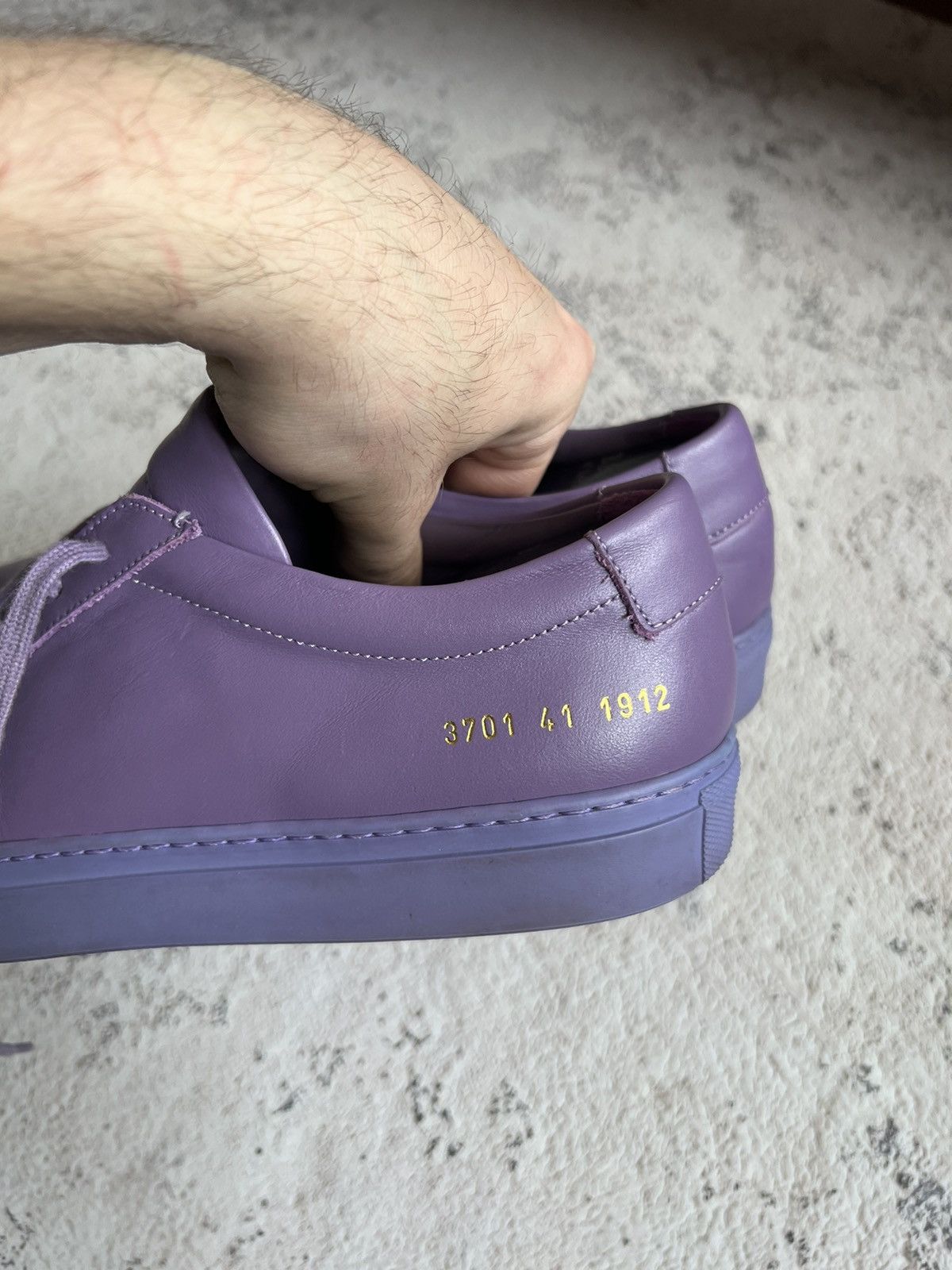Common Projects Common Projects Low Top Sneakers Leather Violet Size US 11 / IT 41 - 1 Thumbnail