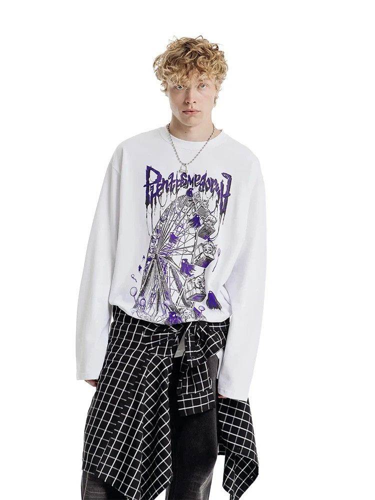 Other Aesthetic Oversized Ghost T-Shirt Size US L / EU 52-54 / 3 - 3 Thumbnail