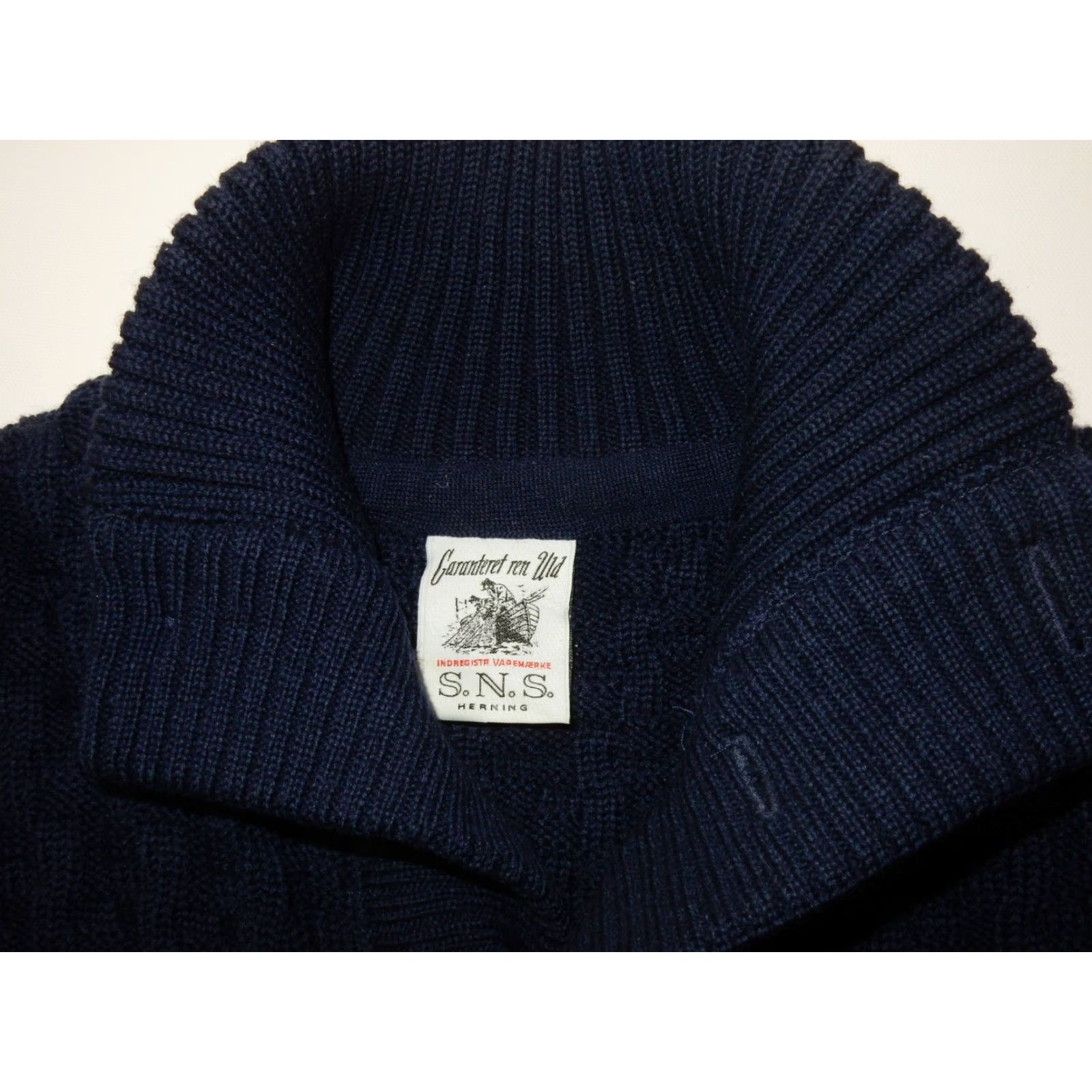 Herring SNS Herring Men's Blue Wool Bomber Jacket Size M Size US M / EU 48-50 / 2 - 4 Thumbnail