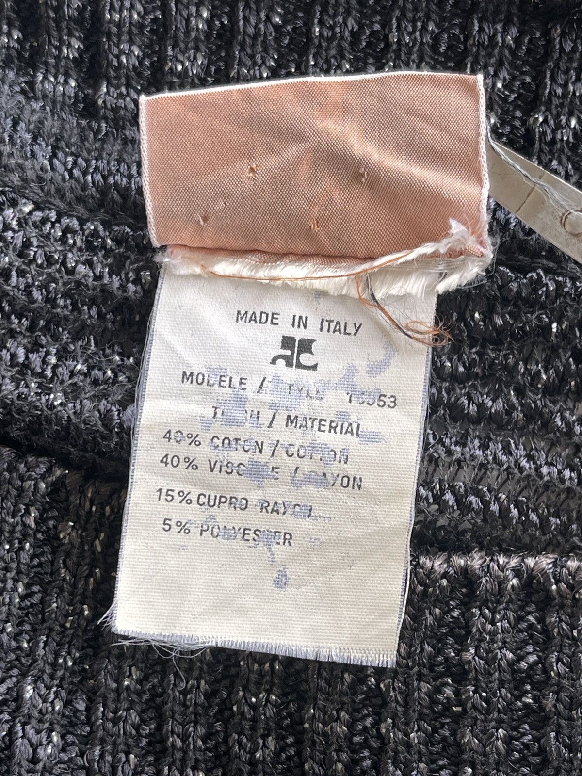 Courreges Vintage Courreges Rayon Abstract Knitted Sweater Size L / US 10 / IT 46 - 6 Thumbnail